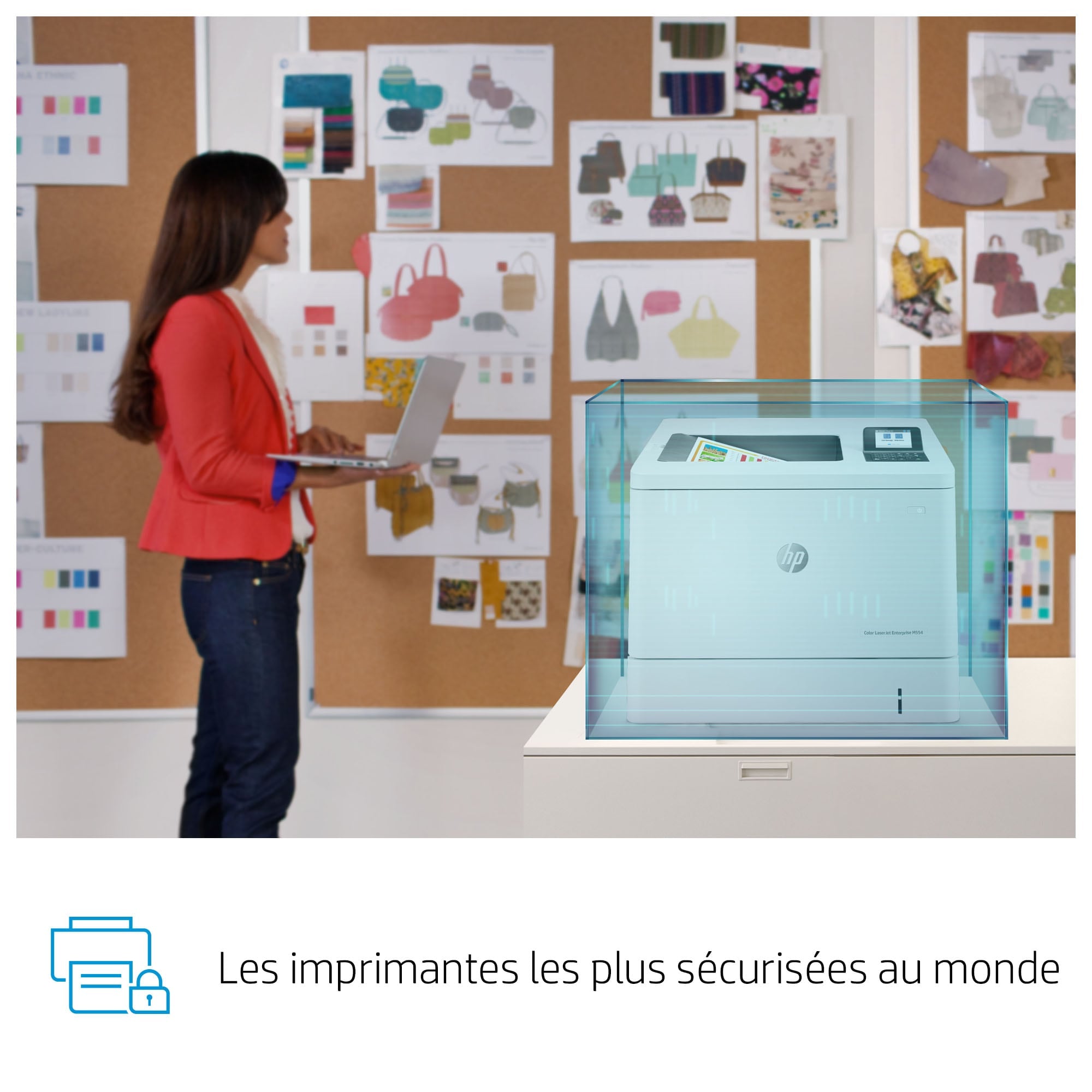 HP Color LaserJet Enterprise Imprimante M554dn, Imprimer, Impression USB en façade; Impression recto-verso