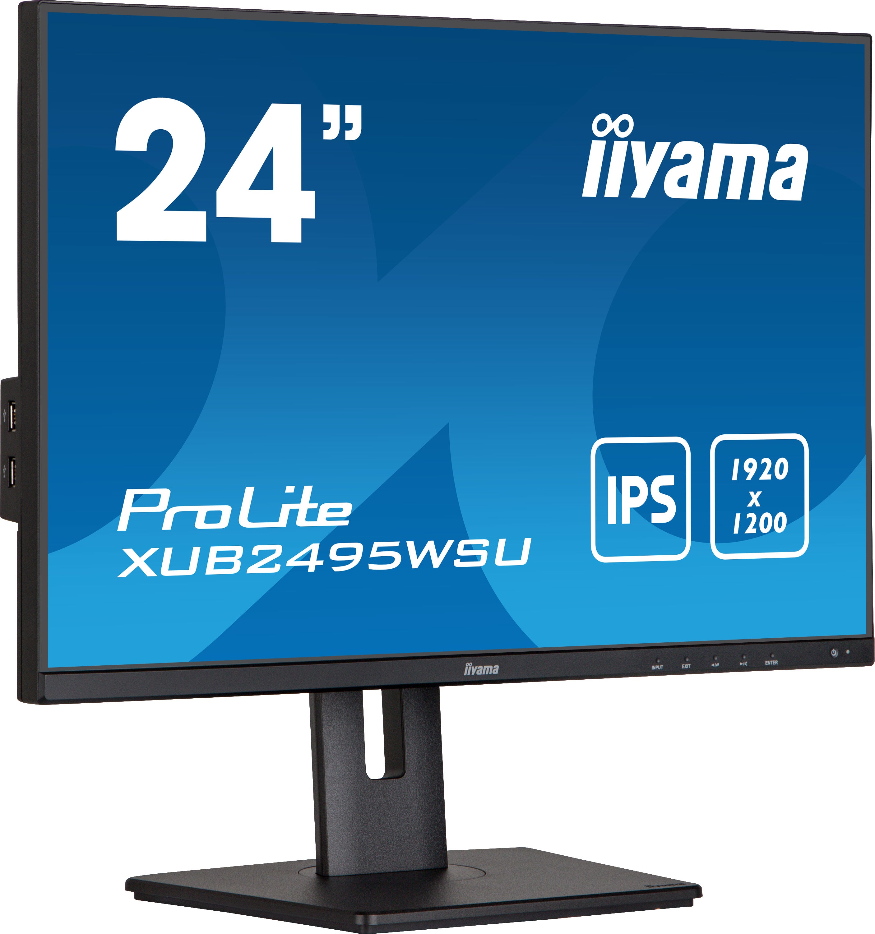 iiyama ProLite XUB2495WSU-B5 écran plat de PC 61,2 cm (24.1") 1920 x 1200 pixels WUXGA LCD Noir
