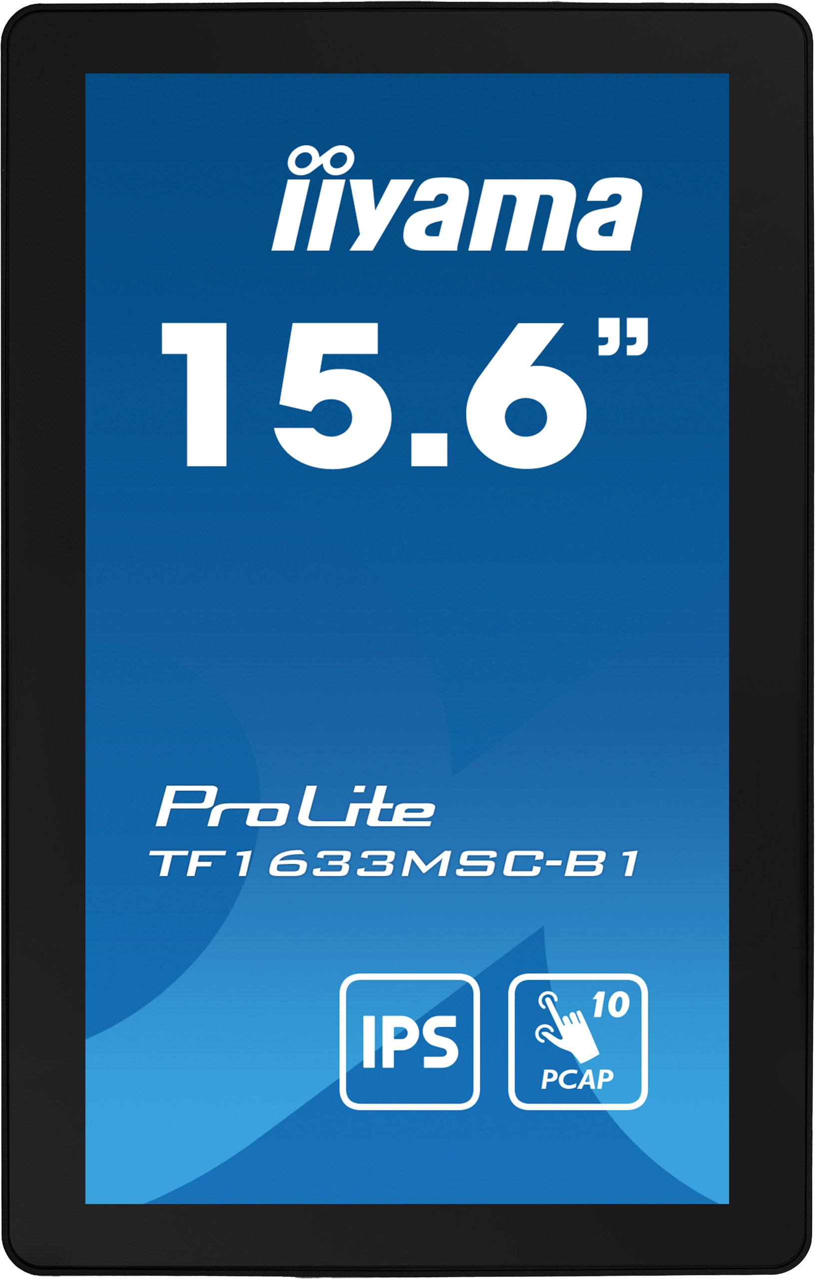 iiyama ProLite TF1633MSC-B1 écran plat de PC 39,6 cm (15.6") 1920 x 1080 pixels Full HD Écran tactile Noir