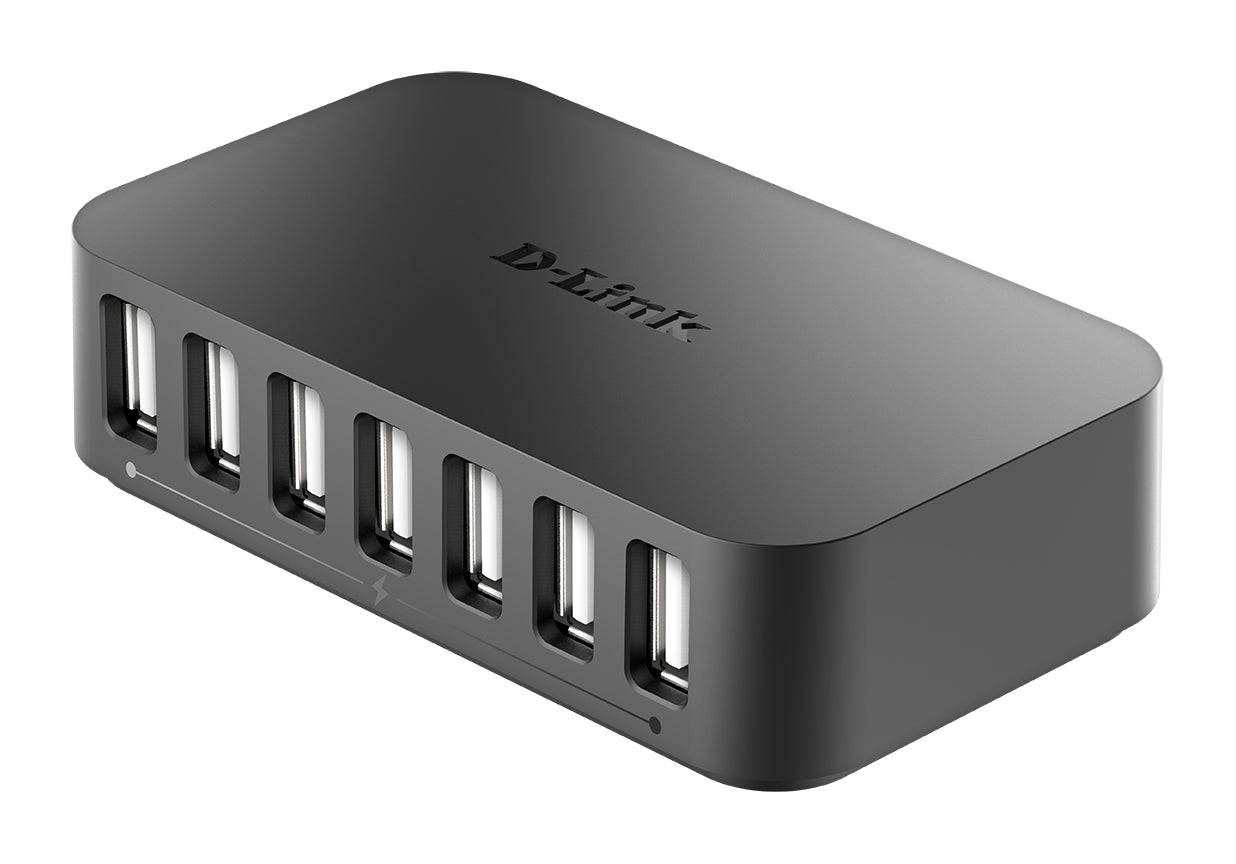 D-Link DUB-H7 USB 2.0 Type-B 480 Mbit/s Noir
