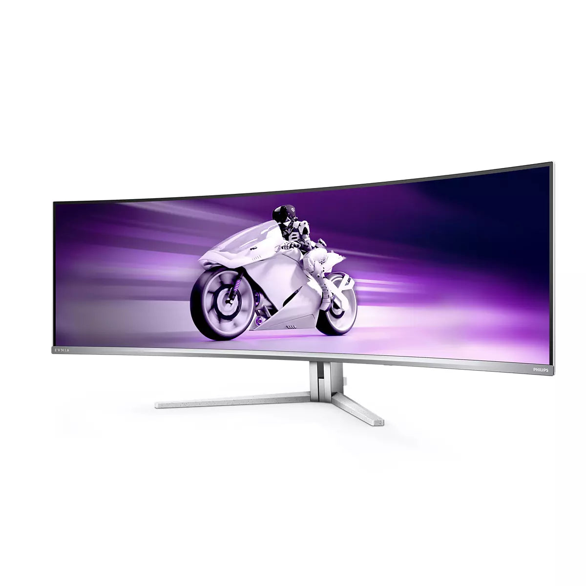 Philips Evnia 8000 49M2C8900/00 écran plat de PC 124,2 cm (48.9") 5120 x 1440 pixels Dual QHD QD-OLED Blanc