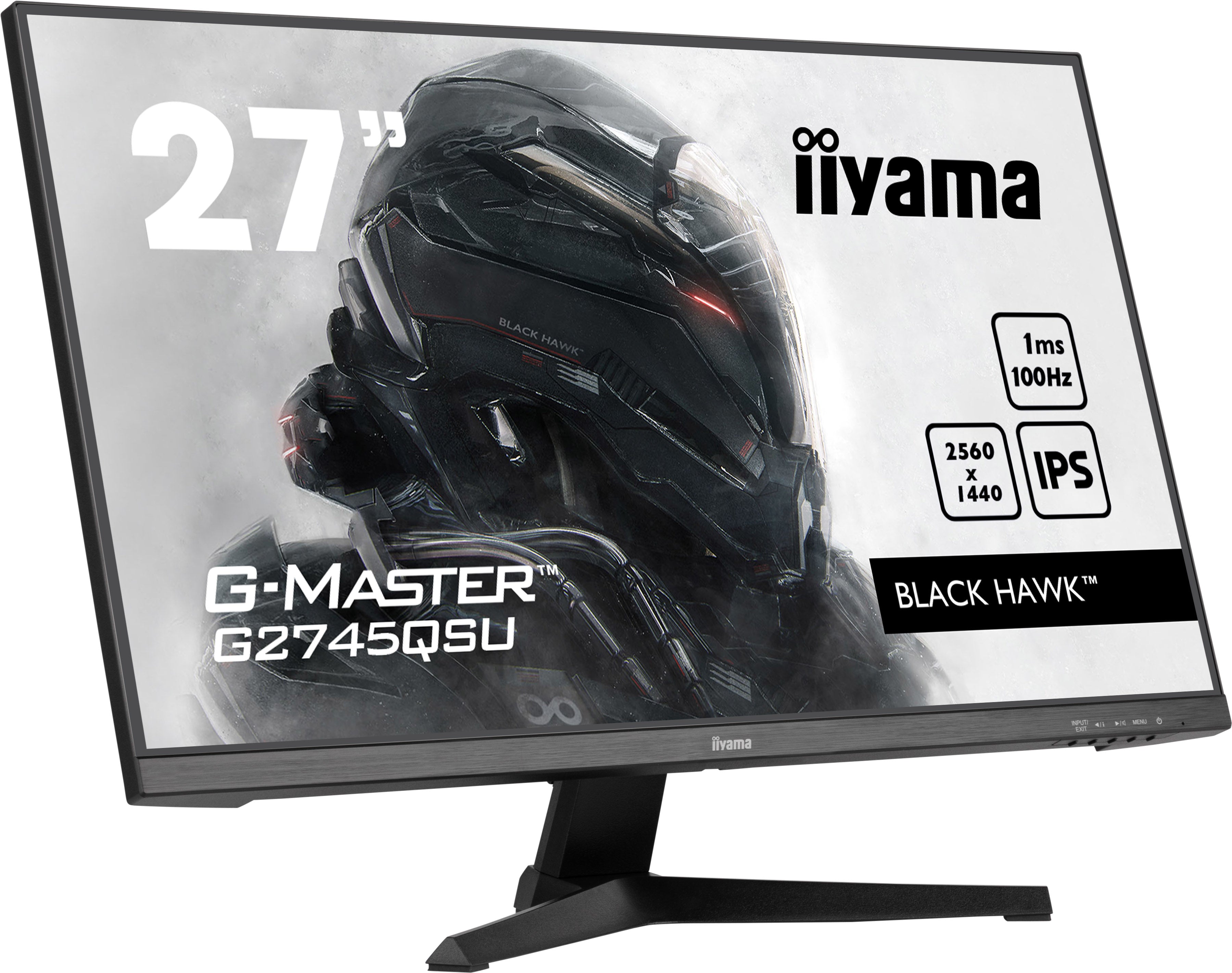 iiyama G-MASTER G2745QSU-B1 écran plat de PC 68,6 cm (27") 2560 x 1440 pixels Dual WQHD LED Noir