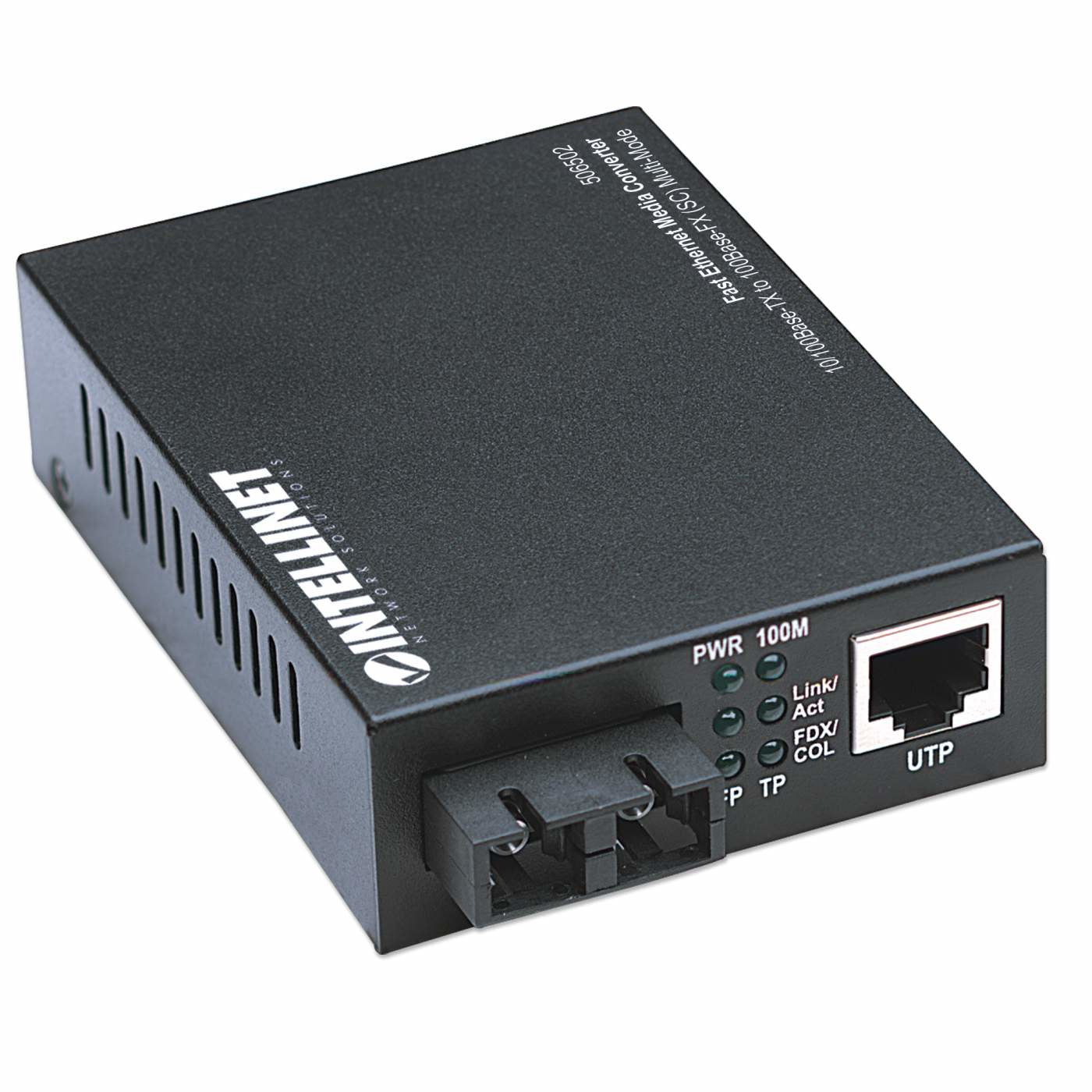 Intellinet 506502 convertisseur de support réseau 100 Mbit/s 1310 nm Multimode Noir