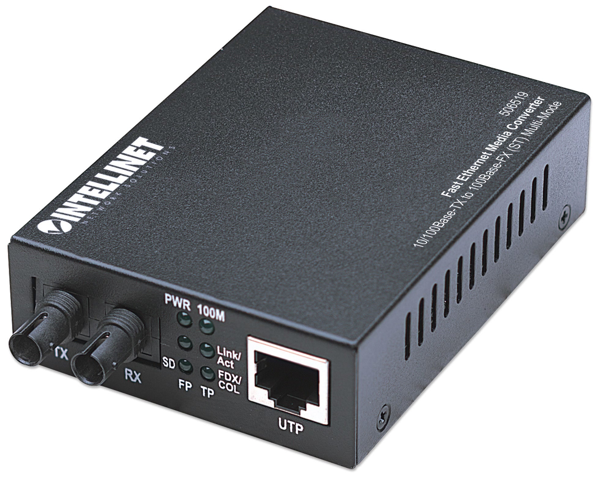 Intellinet 506519 convertisseur de support réseau 100 Mbit/s 1310 nm Multimode Noir
