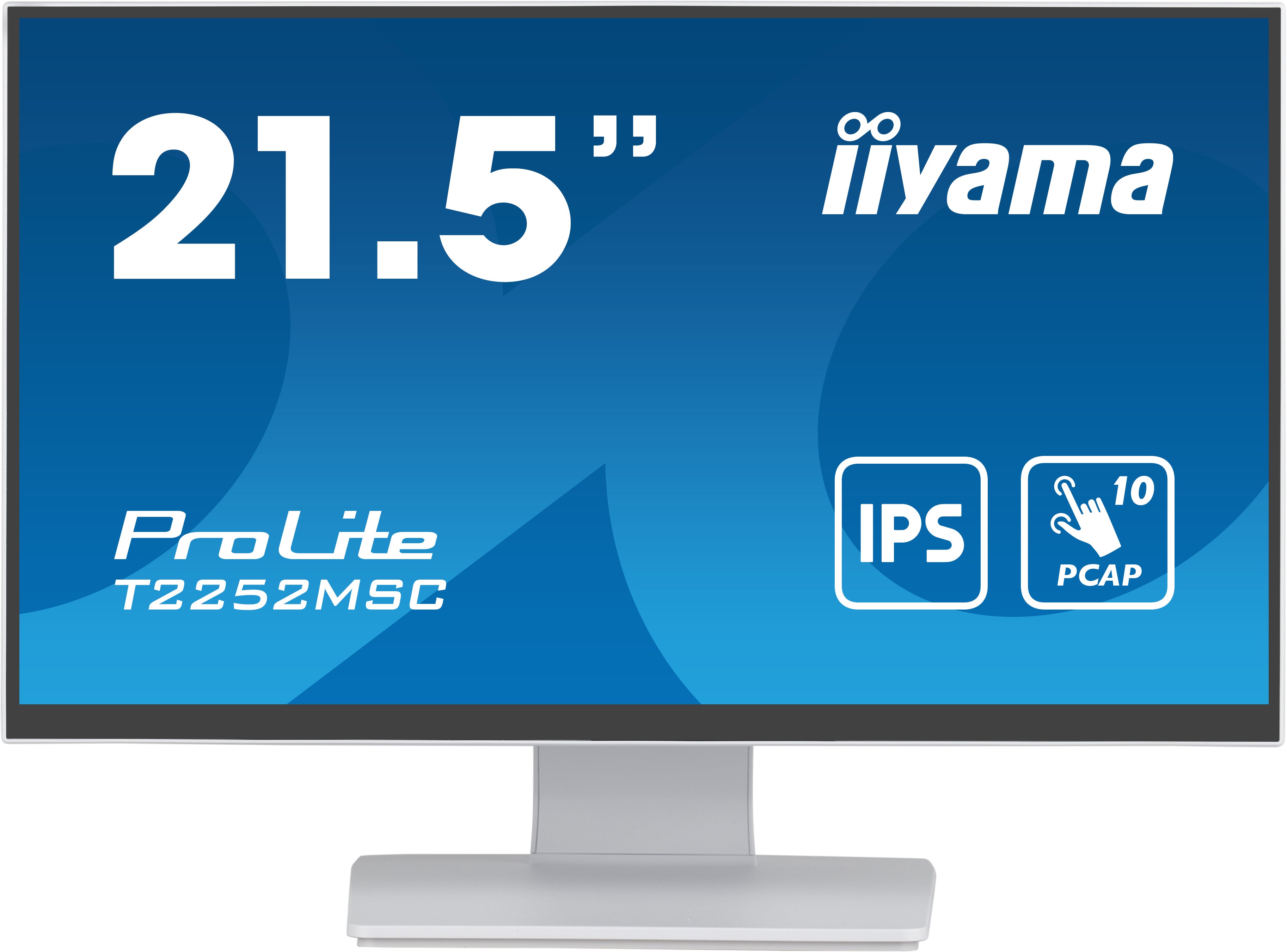 iiyama ProLite T2252MSC-W2 écran plat de PC 54,6 cm (21.5") 1920 x 1080 pixels Full HD LCD Écran tactile Table Blanc