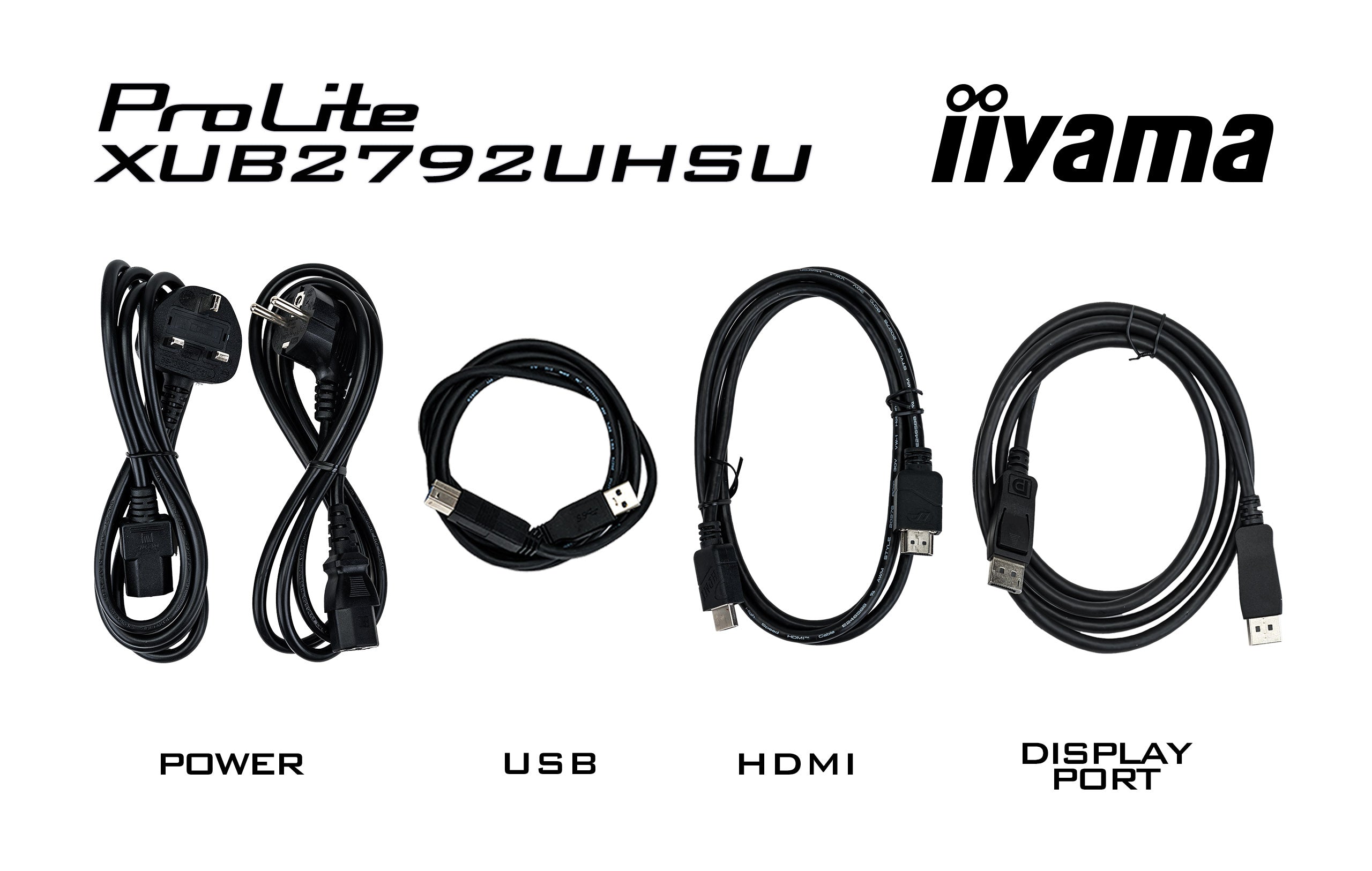 iiyama ProLite XUB2792UHSU-B6 écran plat de PC 68,6 cm (27") 3840 x 2160 pixels 4K Ultra HD LED Noir