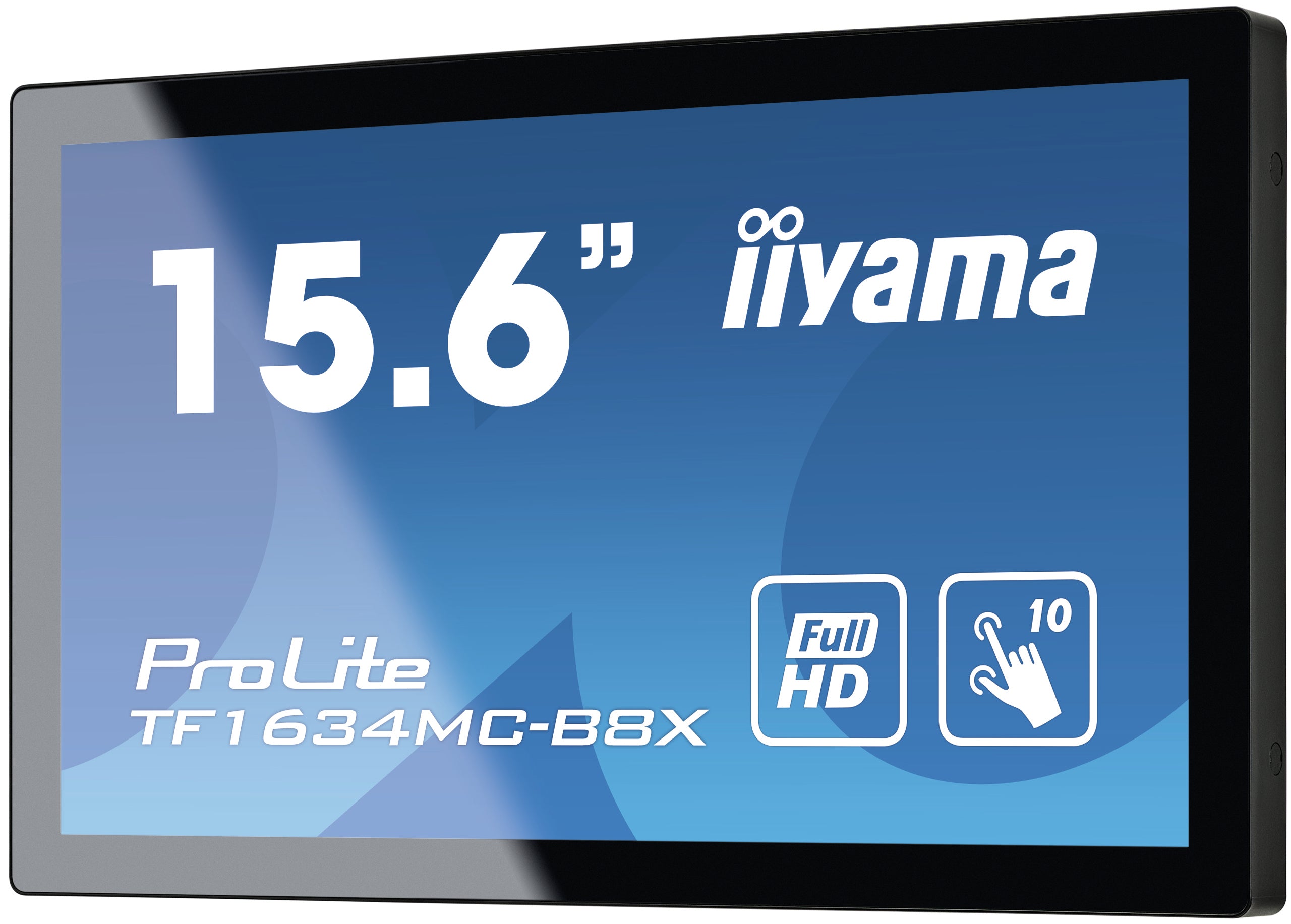 iiyama ProLite TF1634MC-B8X écran plat de PC 39,6 cm (15.6") 1920 x 1080 pixels Full HD LED Écran tactile Multi-utilisateur Noir