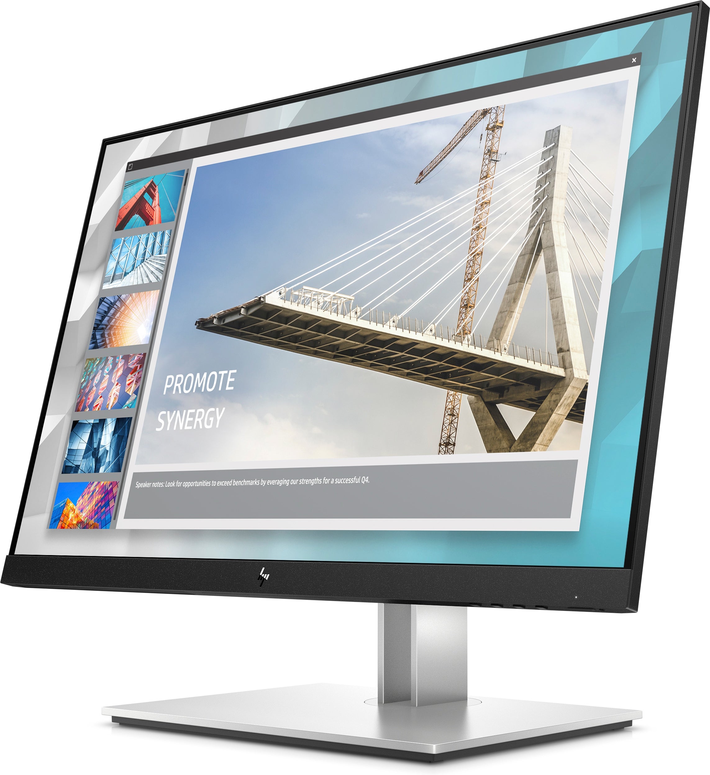 HP E-Series E24i G4 écran plat de PC 61 cm (24") 1920 x 1200 pixels WUXGA Noir, Argent