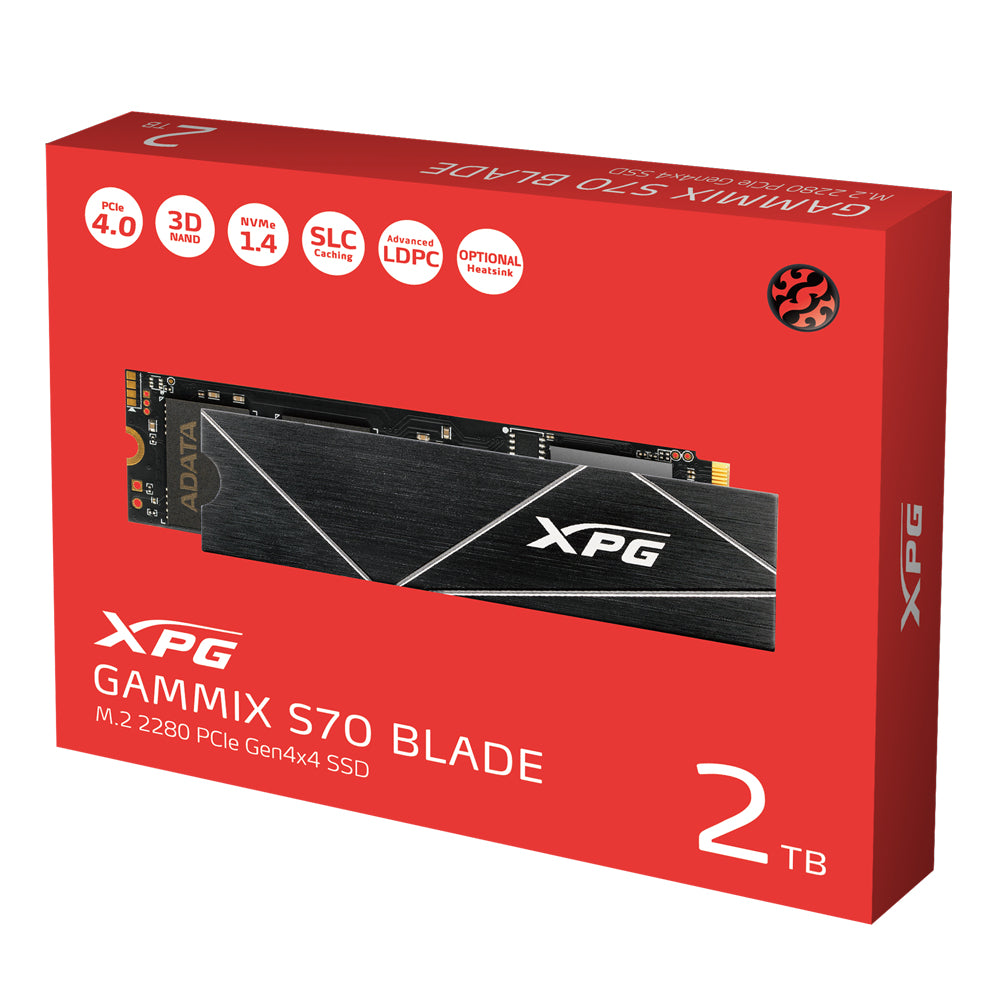 XPG GAMMIX S70 Blade 2 To M.2 PCI Express 4.0 NVMe 3D NAND