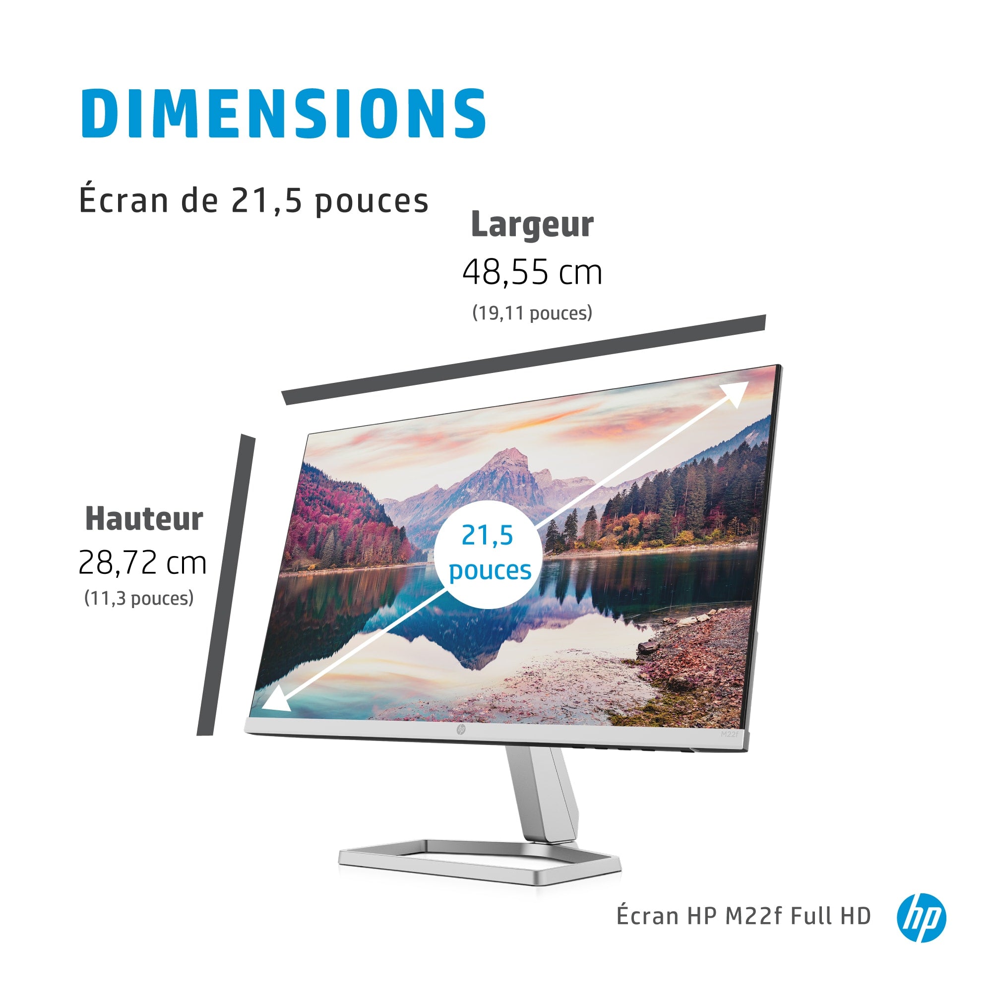 HP Écran Full HD M22f