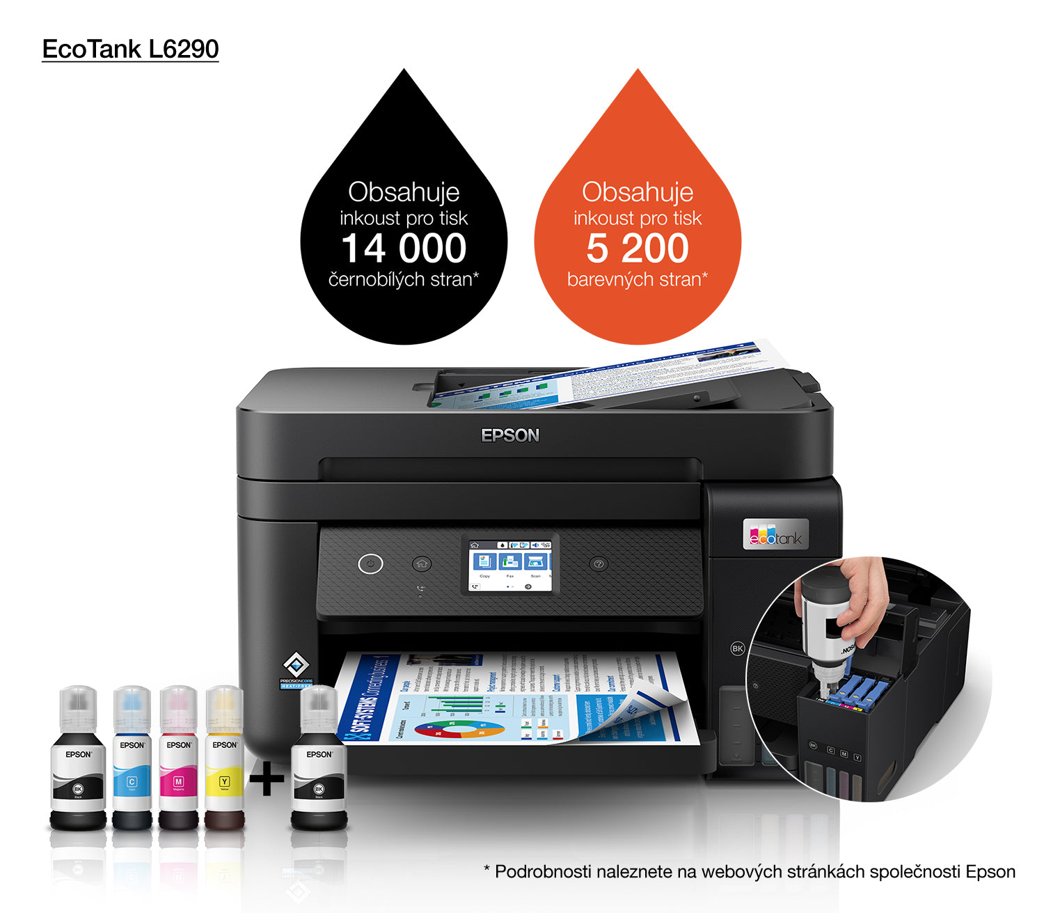 Epson EcoTank L6290 Jet d'encre A4 4800 x 1200 DPI 33 ppm Wifi