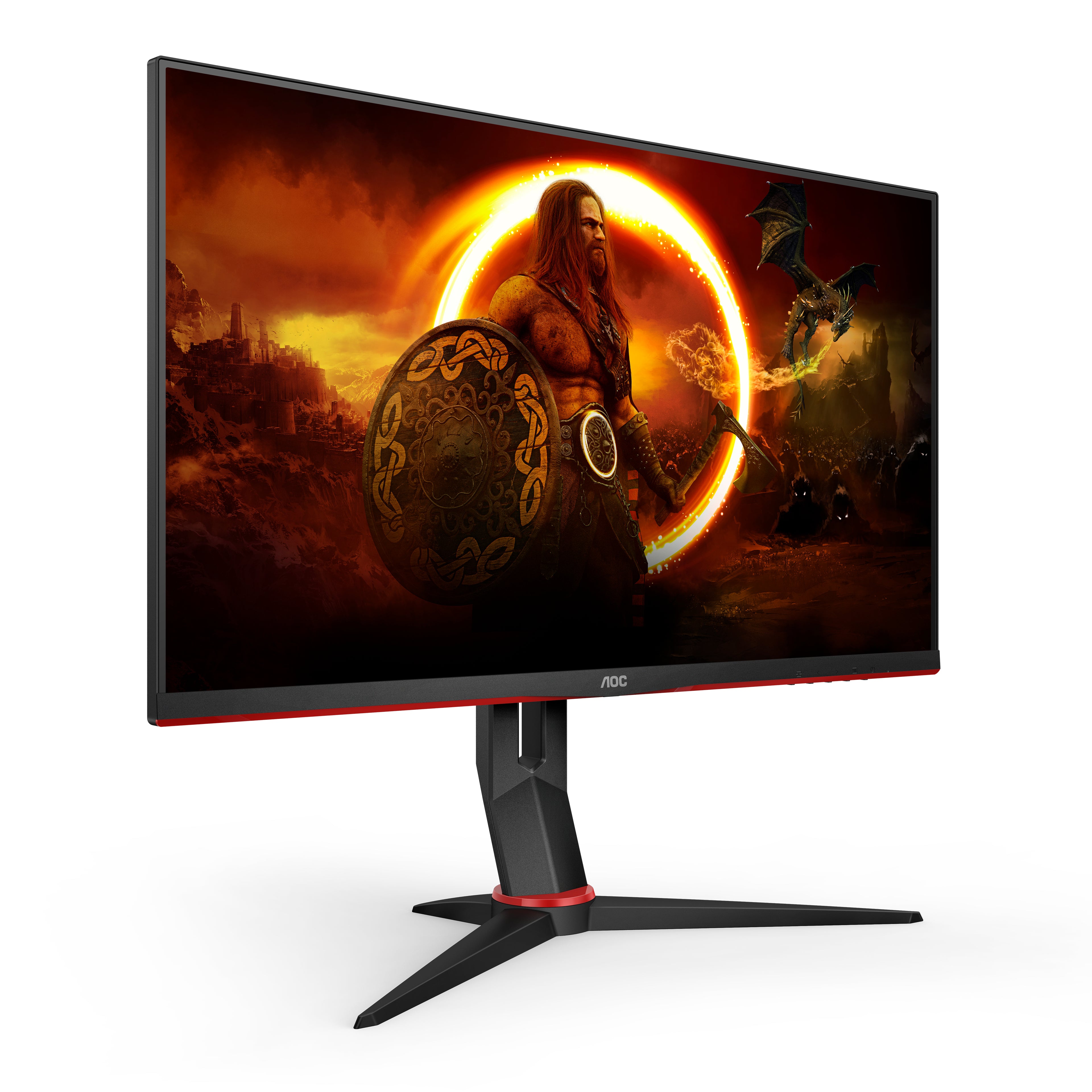 AOC G2 Q27G2U/BK écran plat de PC 68,6 cm (27") 2560 x 1440 pixels Quad HD LED Noir, Rouge