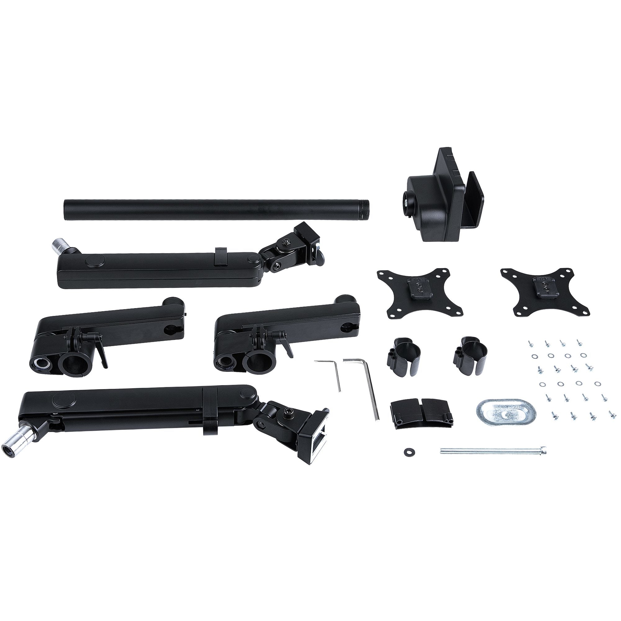 StarTech.com Support Double Écran PC - Bras Double Moniteur VESA - 32" 8kg - Empilables Verticalement - Porte 2 Écrans Hauteur Réglable/Articulé - Fixation Pince/Sillet