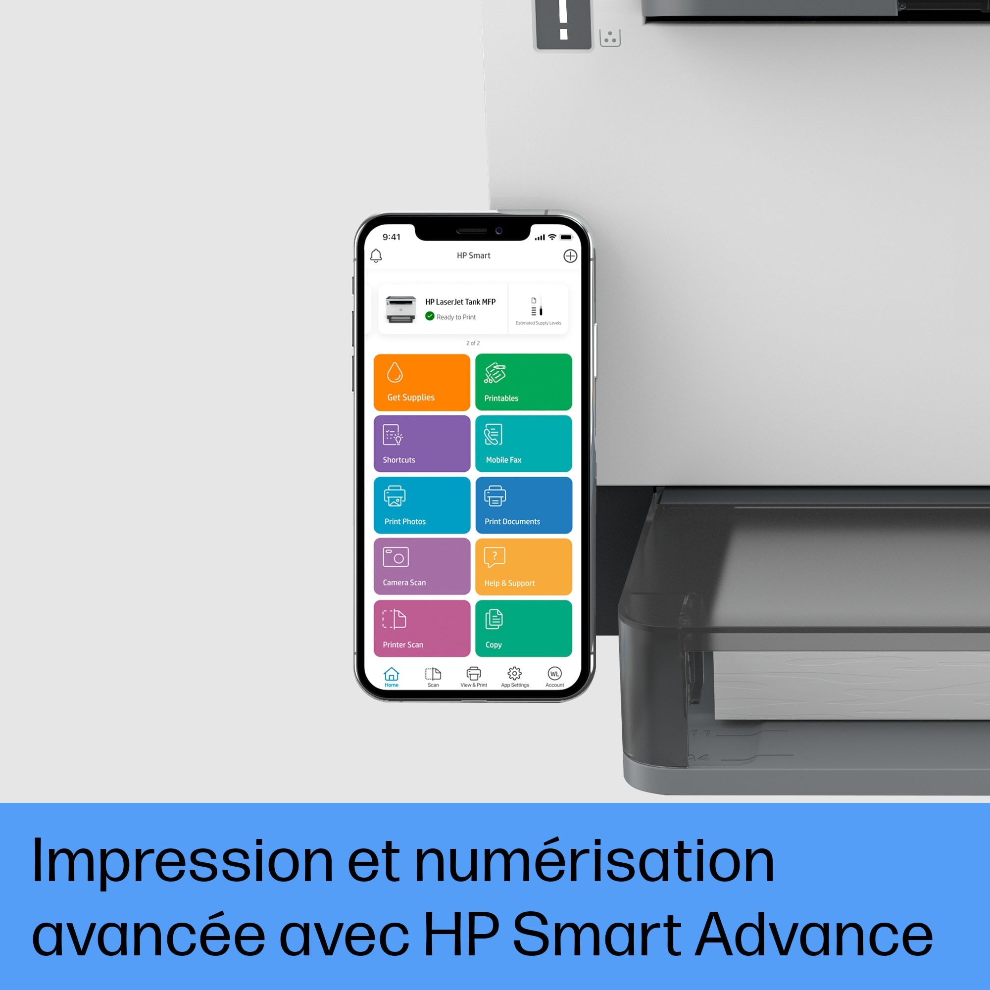 HP LaserJet Imprimante Tank MFP 1604w