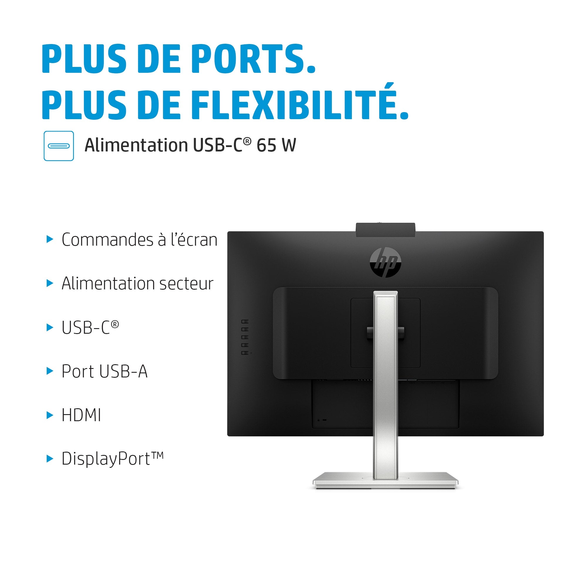 HP E-Series Écran de conférence QHD E27m G4 USB-C