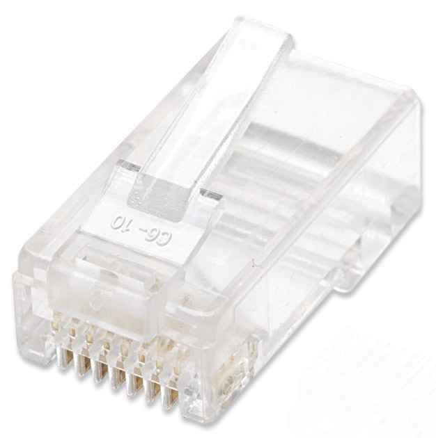 Intellinet 790055 connecteur de fils RJ-45 Transparent