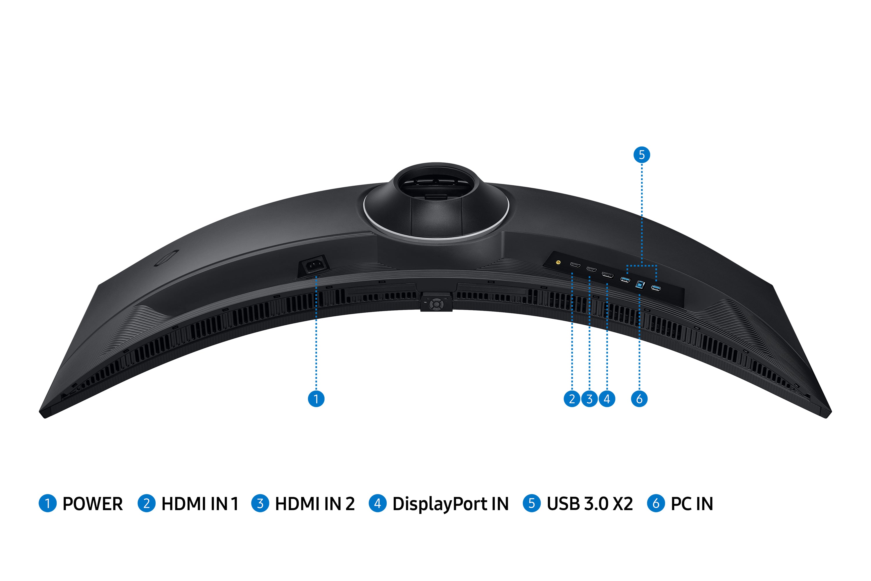 Samsung G95C écran plat de PC 124,5 cm (49") 5120 x 1440 pixels Dual QHD LED Noir