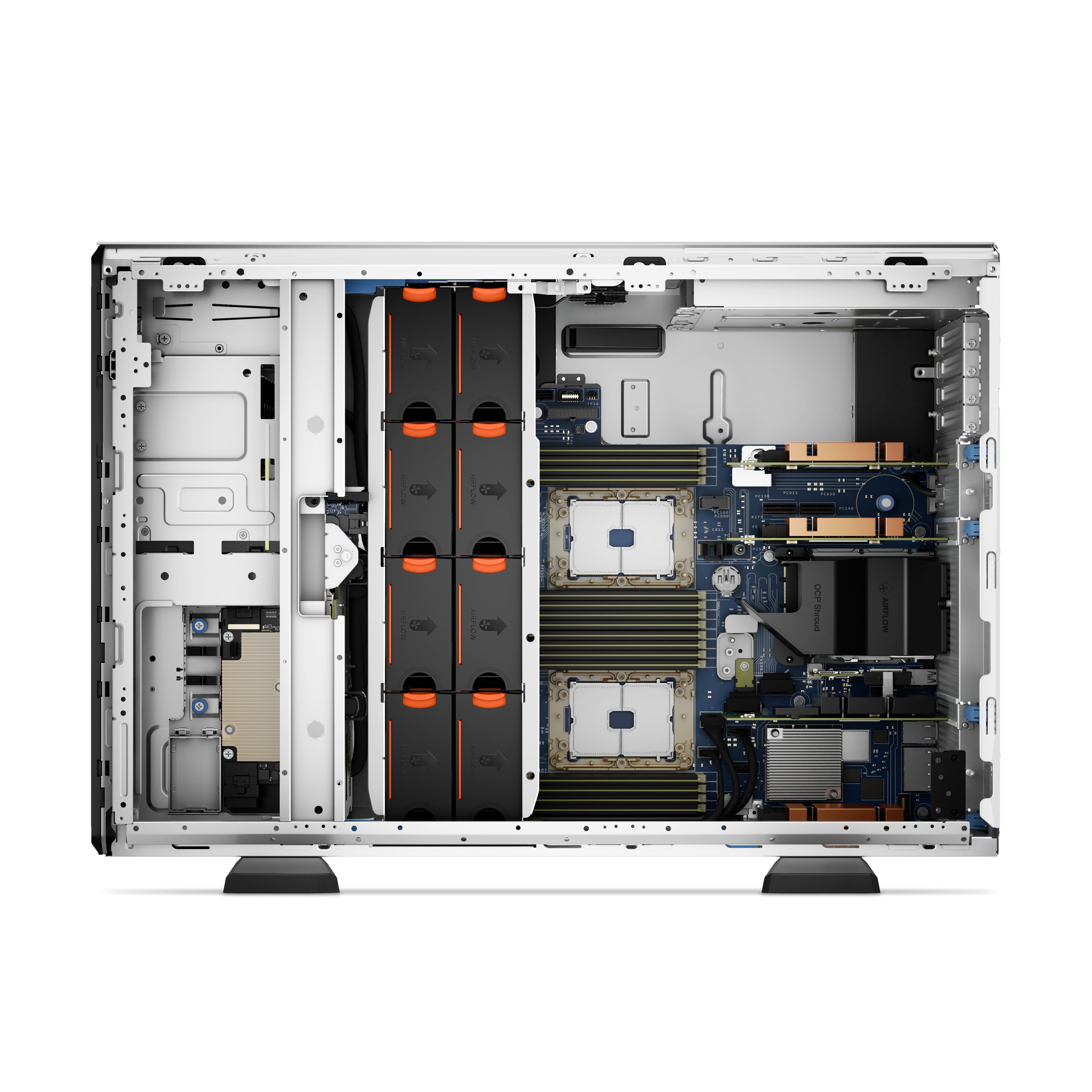 DELL PowerEdge T550 serveur 480 Go Tower Intel® Xeon® Silver 4309Y 2,8 GHz 64 Go DDR4-SDRAM 1100 W