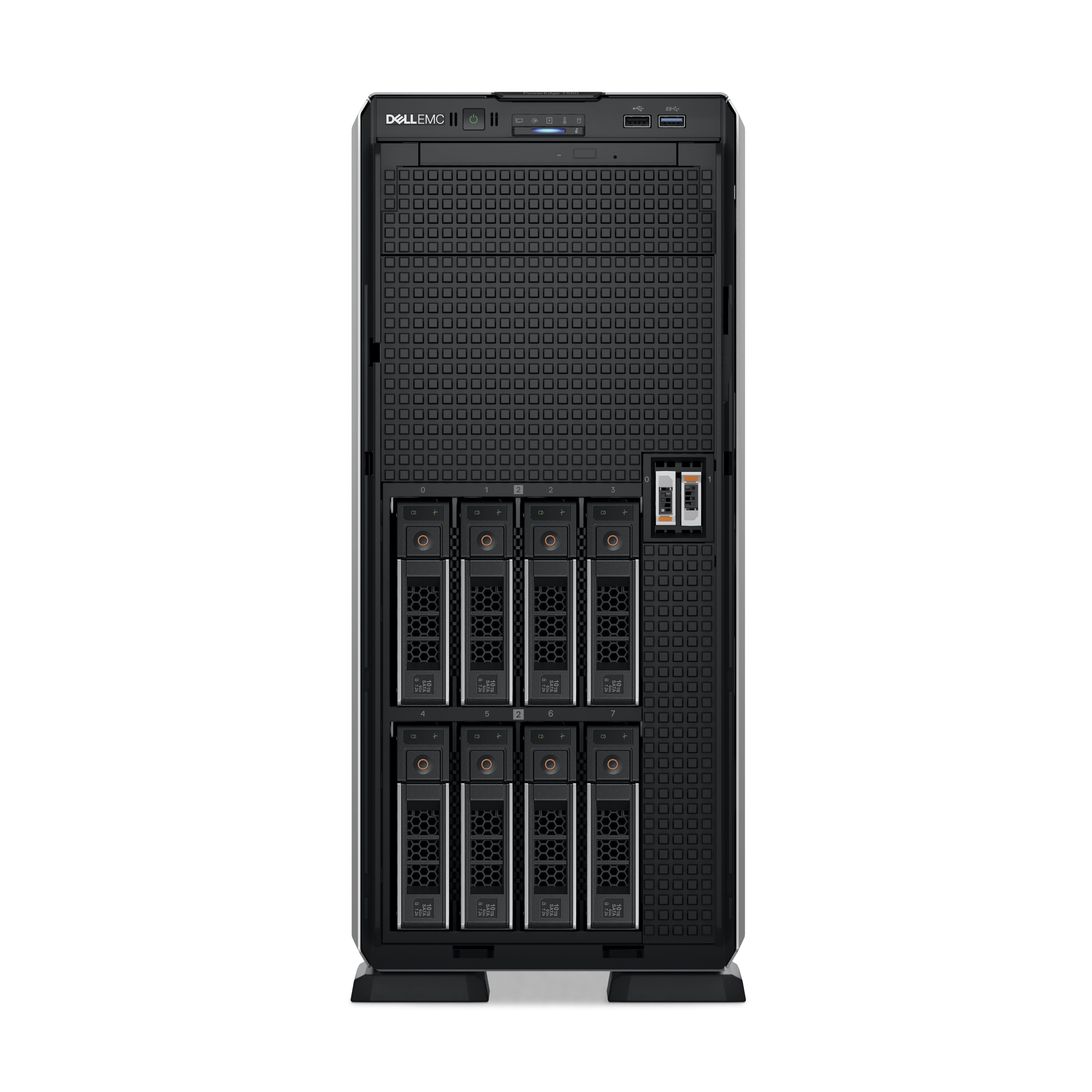 DELL PowerEdge T550 serveur 480 Go Tower Intel® Xeon® Silver 4309Y 2,8 GHz 64 Go DDR4-SDRAM 1100 W