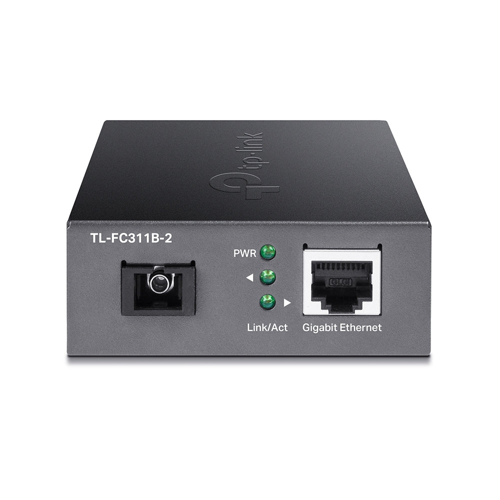 TP-Link TL-FC311B-2 convertisseur de support réseau 1000 Mbit/s Monomode Noir