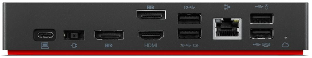 Lenovo ThinkPad Universal USB-C Smart Dock Avec fil Thunderbolt 4 Noir