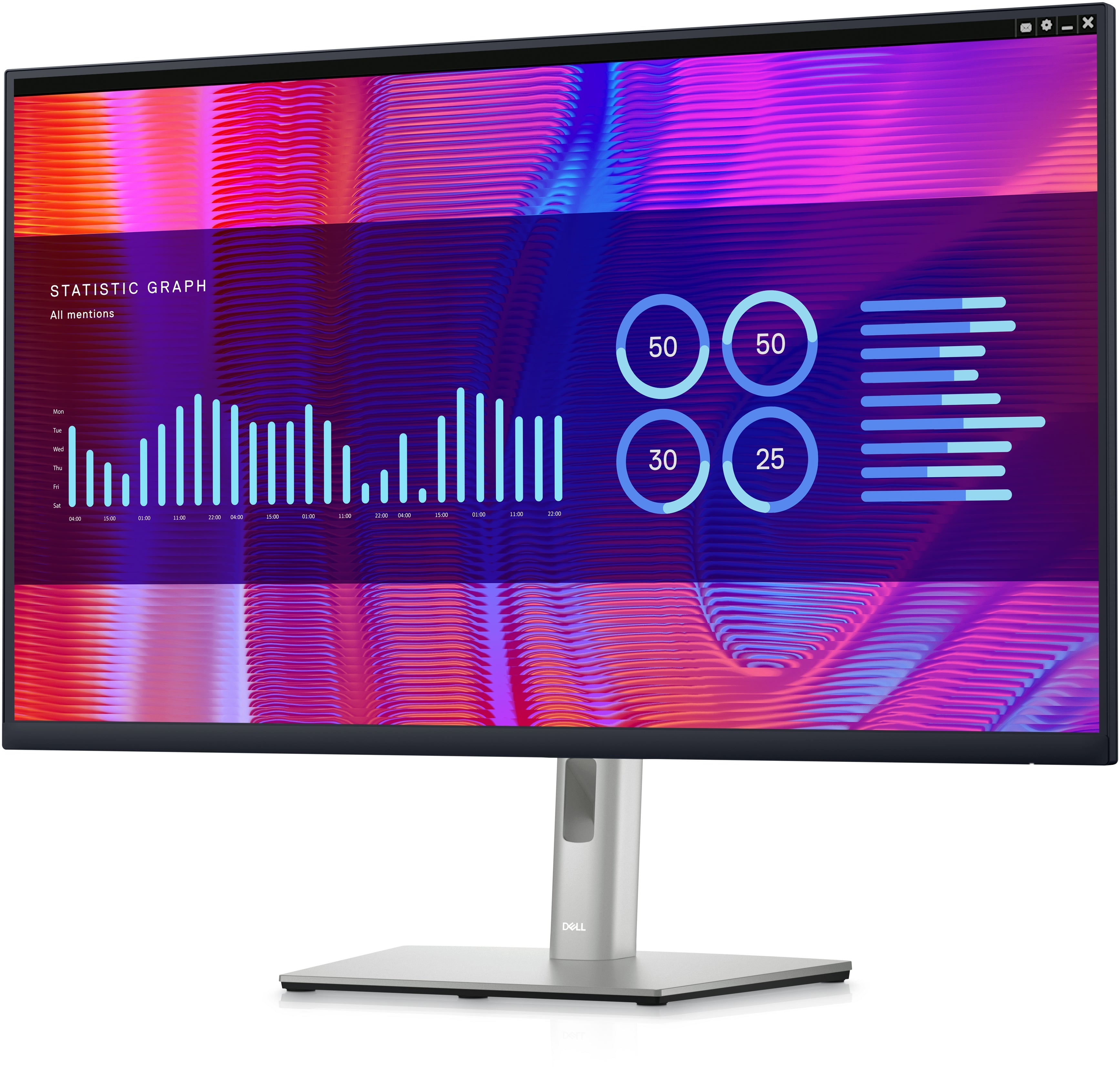 DELL P Series P3223DE LED display 80 cm (31.5") 2560 x 1440 pixels Quad HD LCD Noir