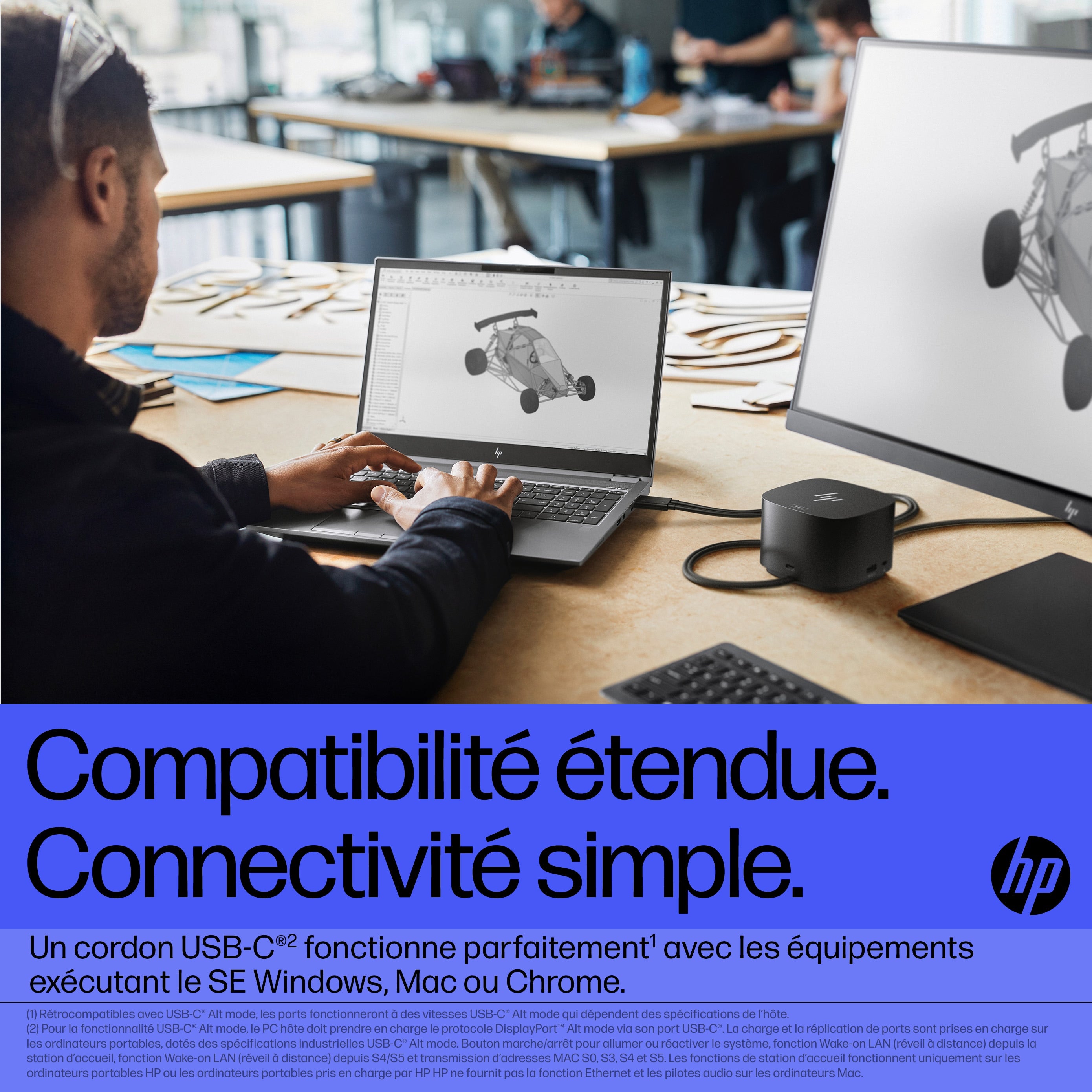 HP Station d’accueil Thunderbolt 280 W G4 avec câble combo