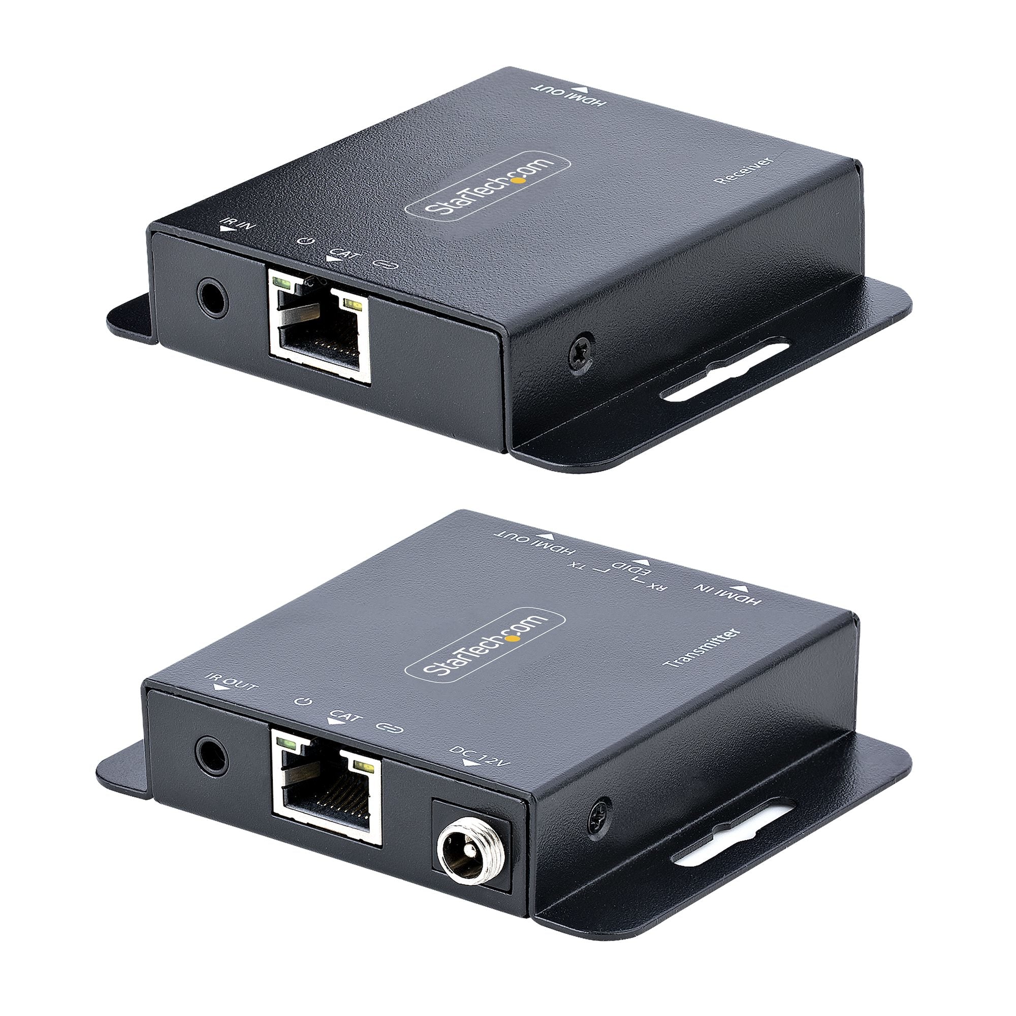 StarTech.com Rallonge HDMI Cat6/Cat5 - Extendeur HDMI/Vidéo 4K30Hz/39m ou 1080p/70m - Prolongateur HDMI sur Ethernet/RJ45 - Extender HDMI avec Kit Émetteur Récepteur - Extension IR - Vidéo Locale