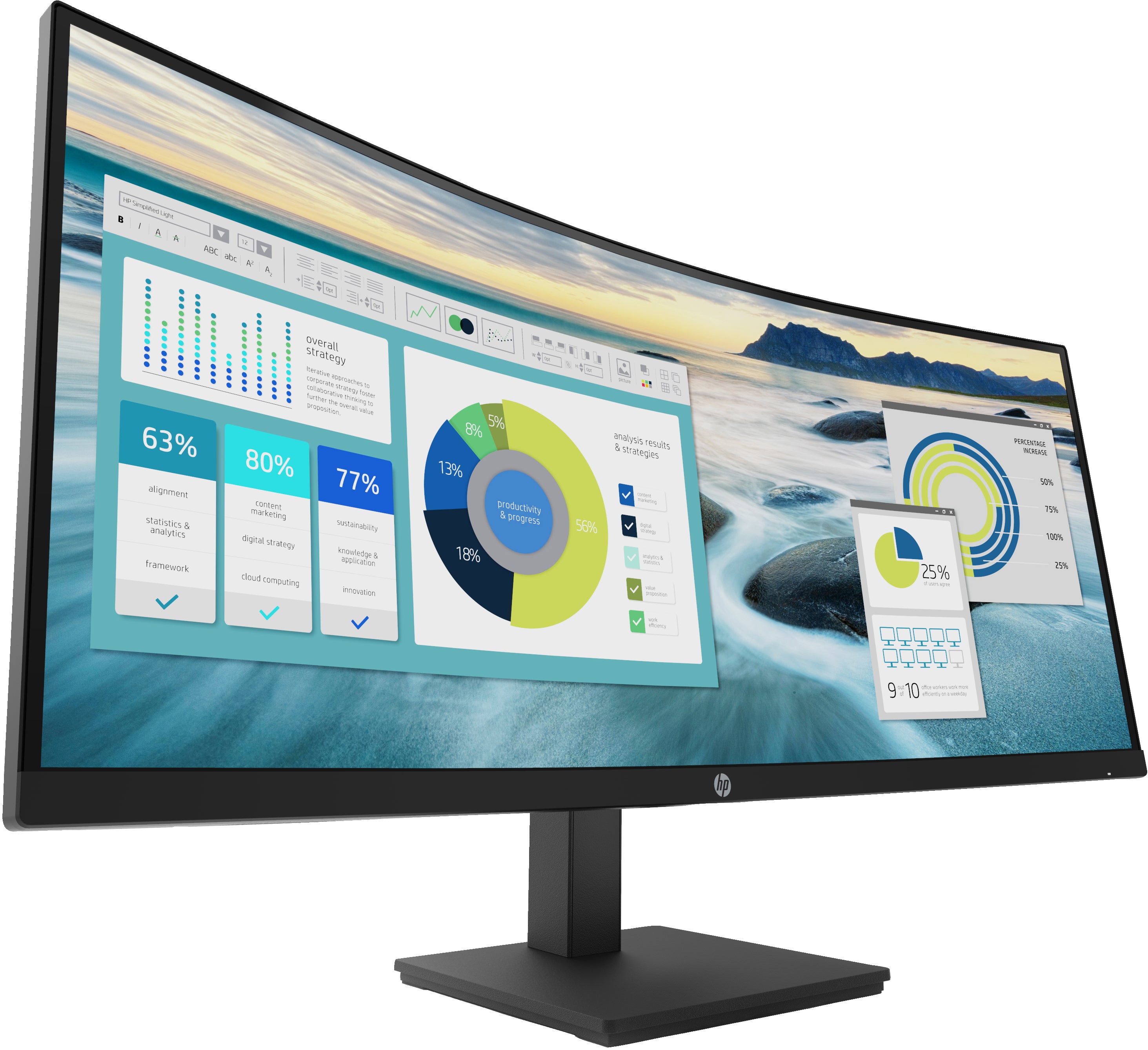 HP Écran incurvé P34hc G4 WQHD USB-C