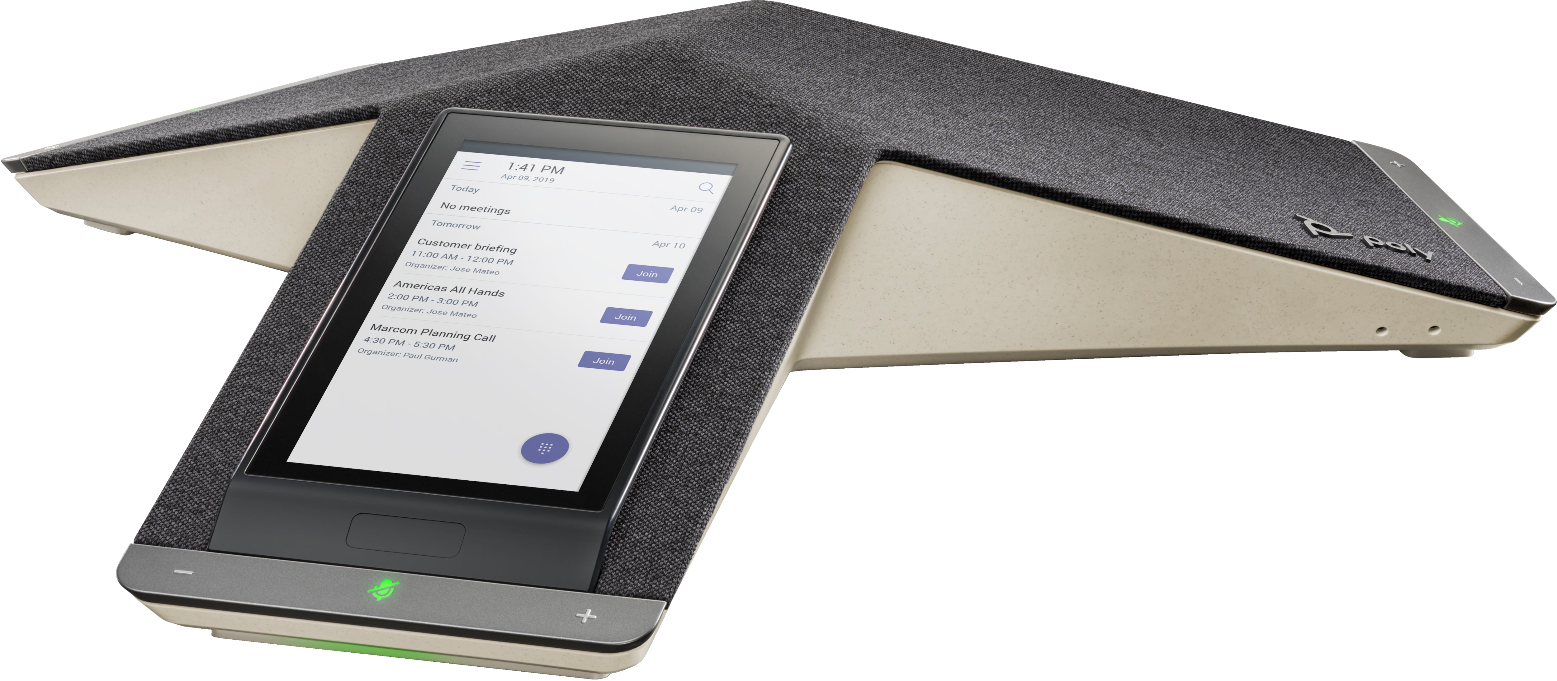 POLY Téléphone de conférence IP Trio C60 pour Microsoft Teams, radio complète et compatible PoE