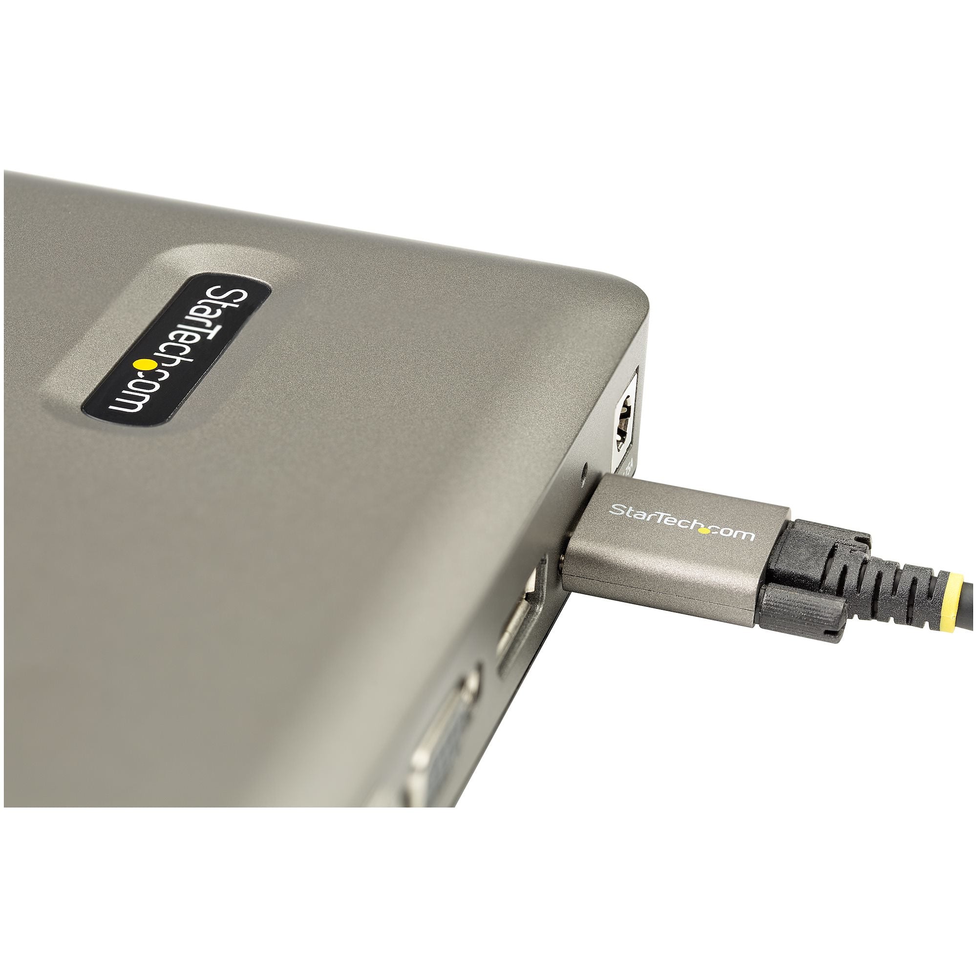 StarTech.com Dock USB C - USB-C vers DisplayPort 4K 30Hz ou VGA - Chargement USB Power Delivery 65W - Hub USB 3.1 Gen 1 à 4 ports - Station d'accueil universelle USB-C pour ordinateur portable avec Ethernet