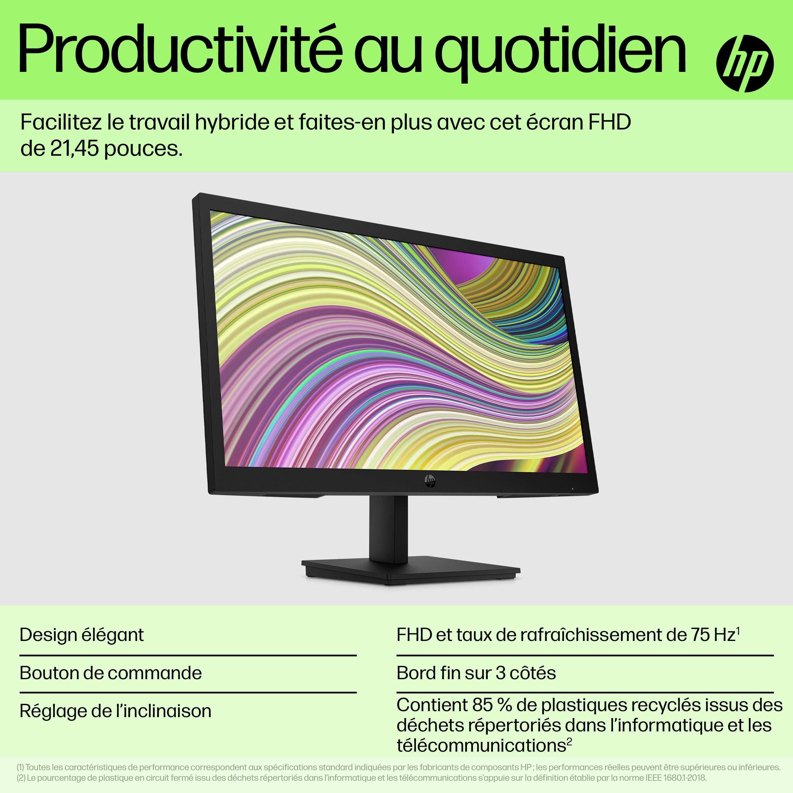 HP Écran FHD P22v G5