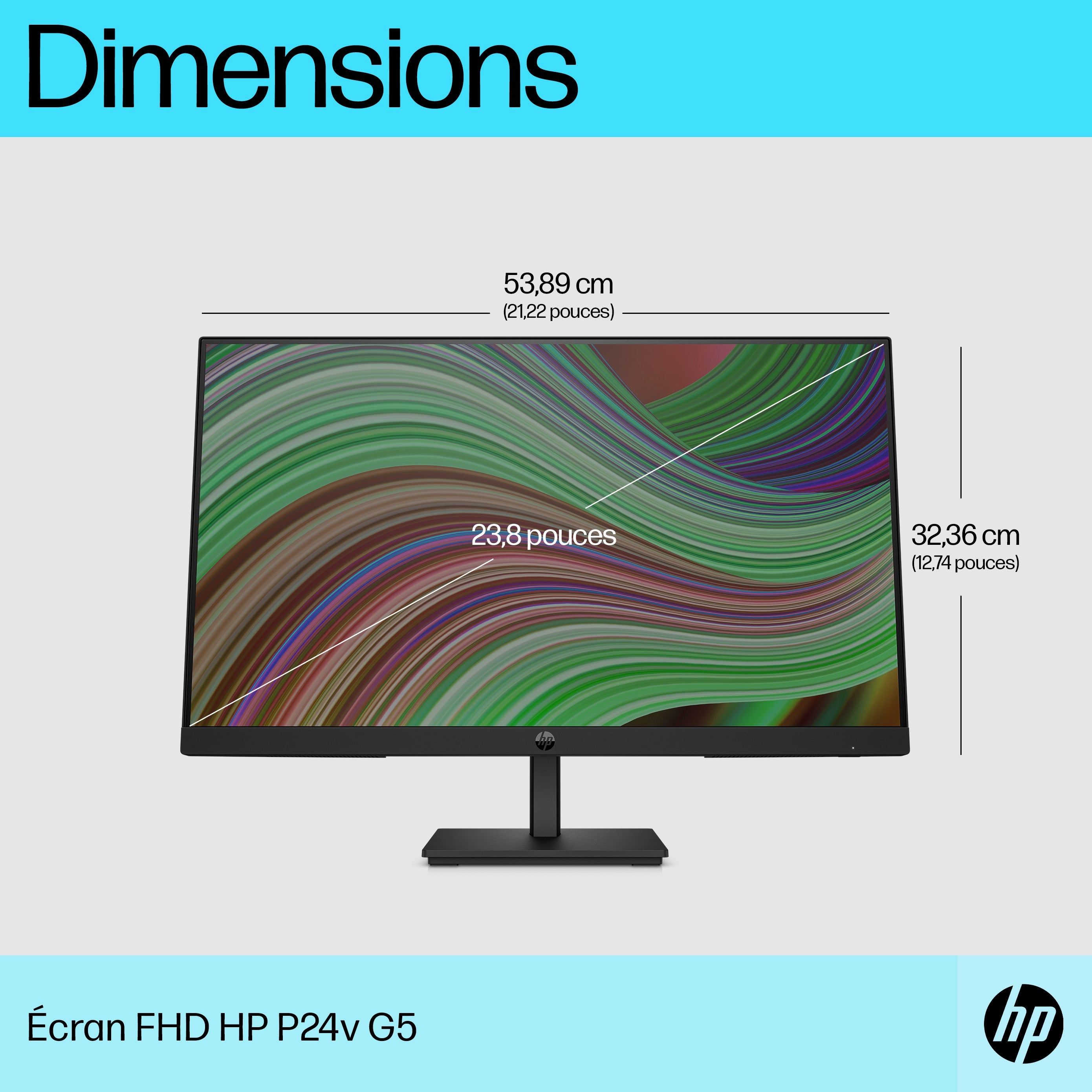 HP Écran FHD P24v G5