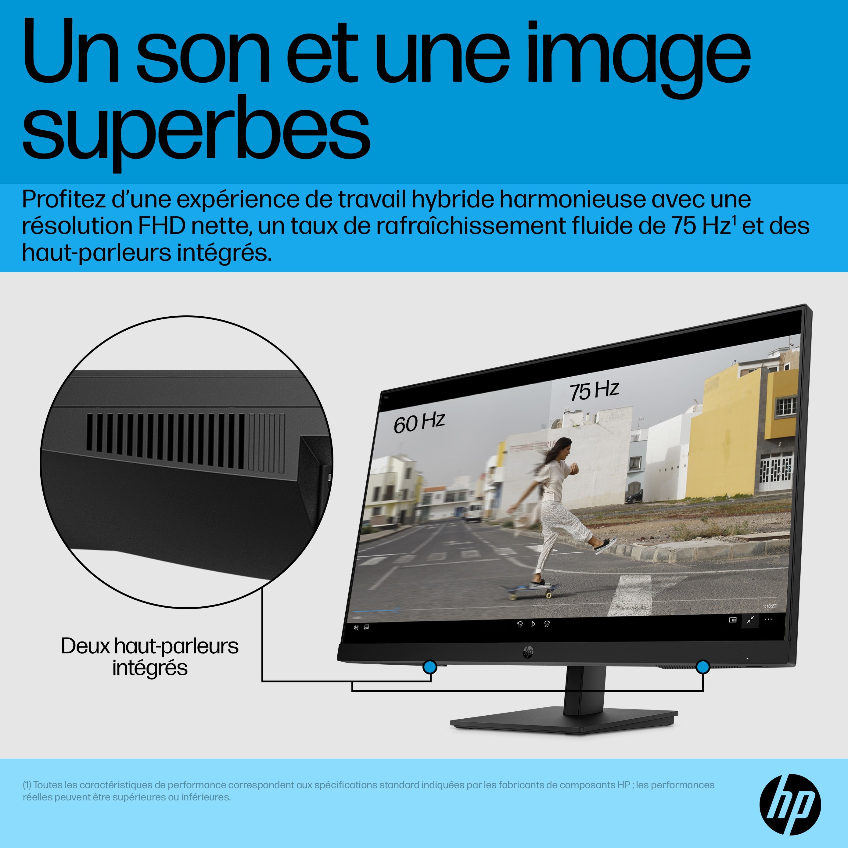 HP P27h G5 écran plat de PC 68,6 cm (27") 1920 x 1080 pixels Full HD Noir