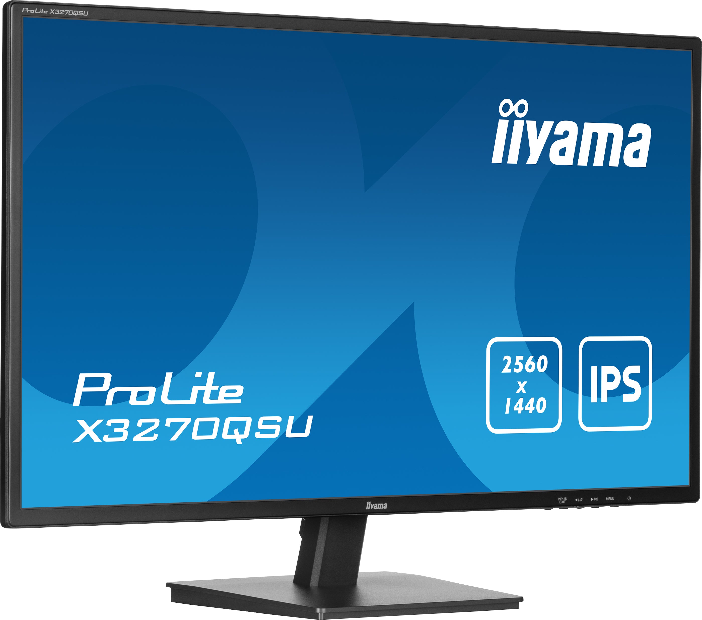 iiyama ProLite X3270QSU-B1 écran plat de PC 81,3 cm (32") 2560 x 1440 pixels Wide Quad HD LED Noir