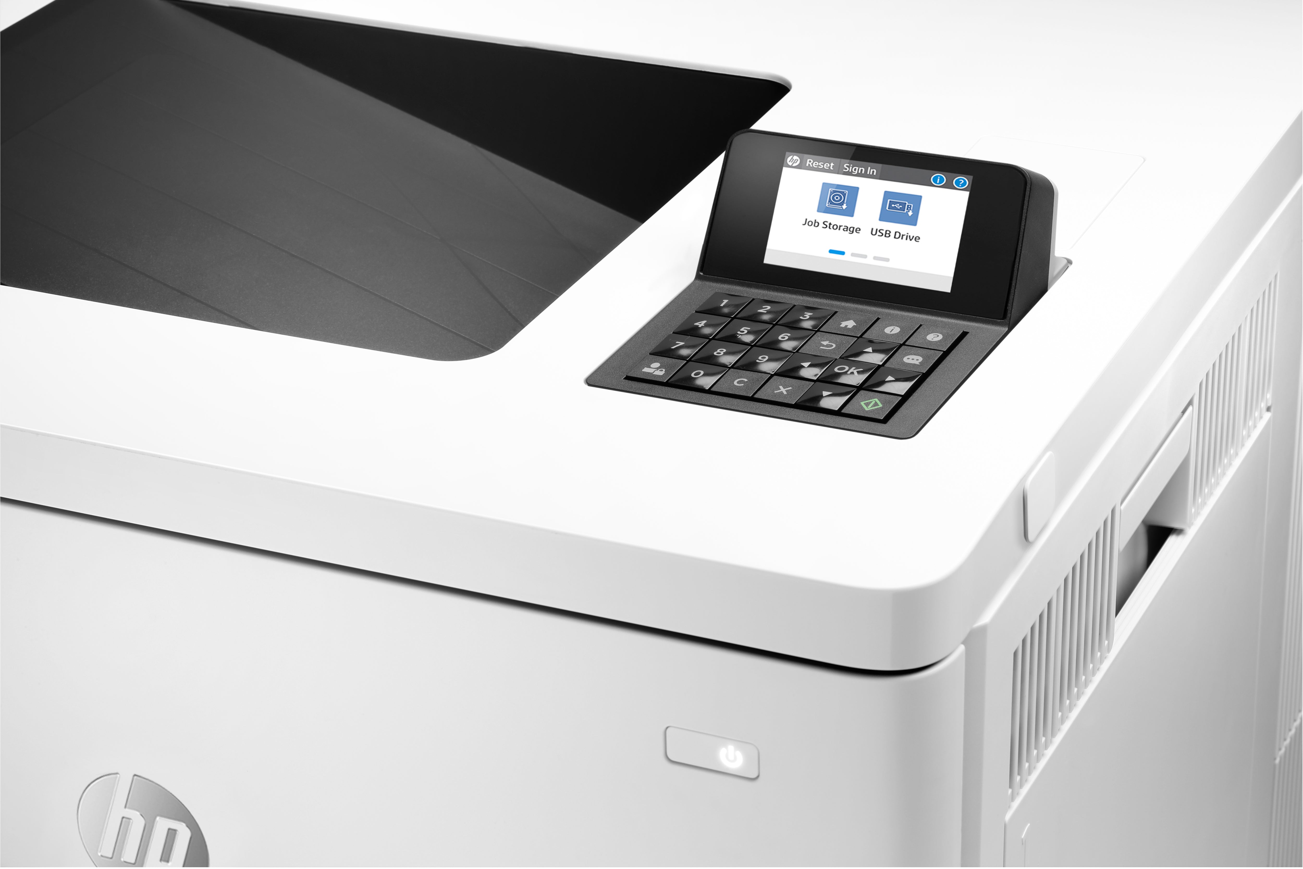 HP Color LaserJet Enterprise Imprimante M554dn, Imprimer, Impression USB en façade; Impression recto-verso