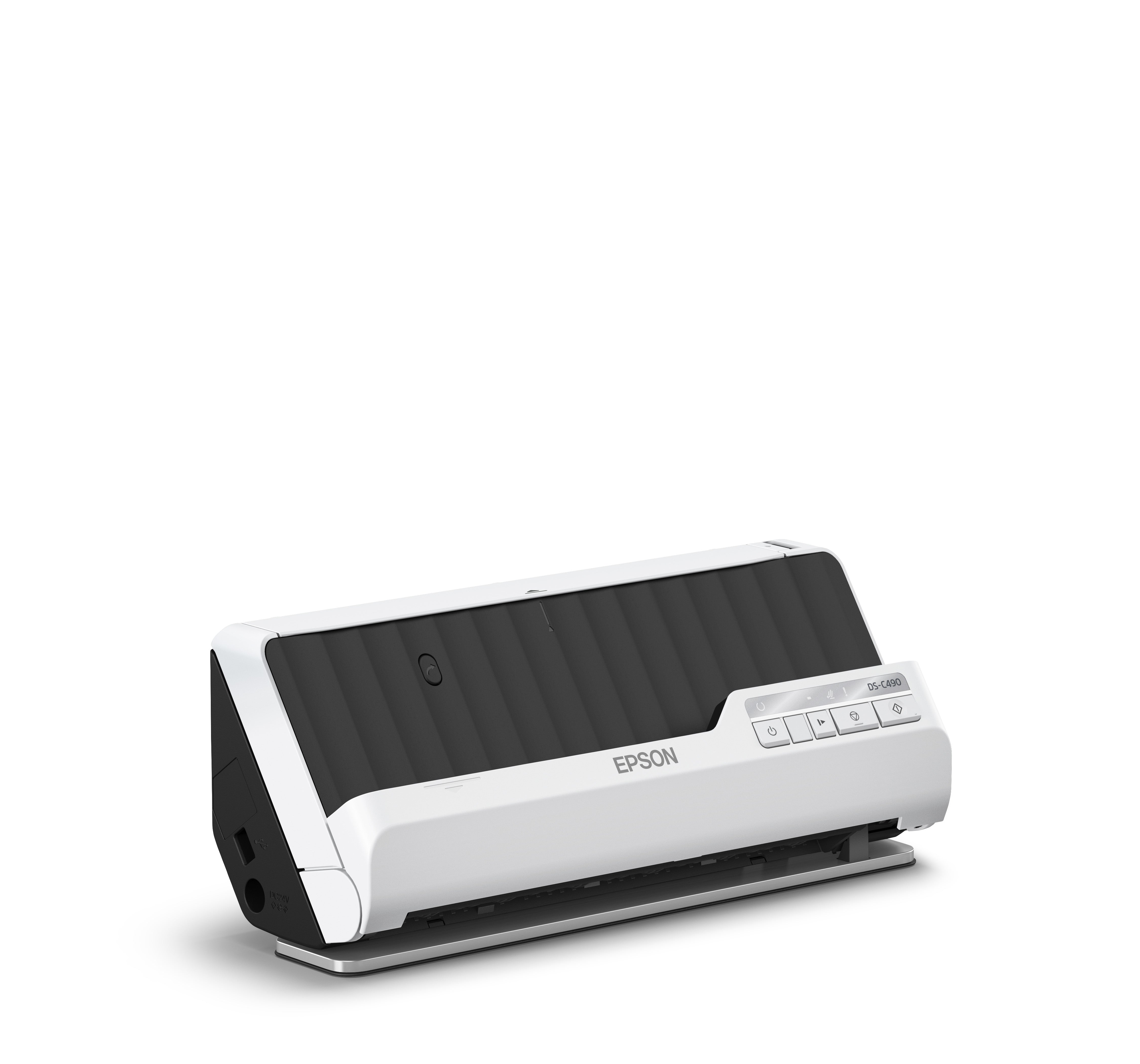 Epson DS-C490 Chargeur automatique de documents + Scanner à feuille 600 x 600 DPI A4 Noir, Blanc