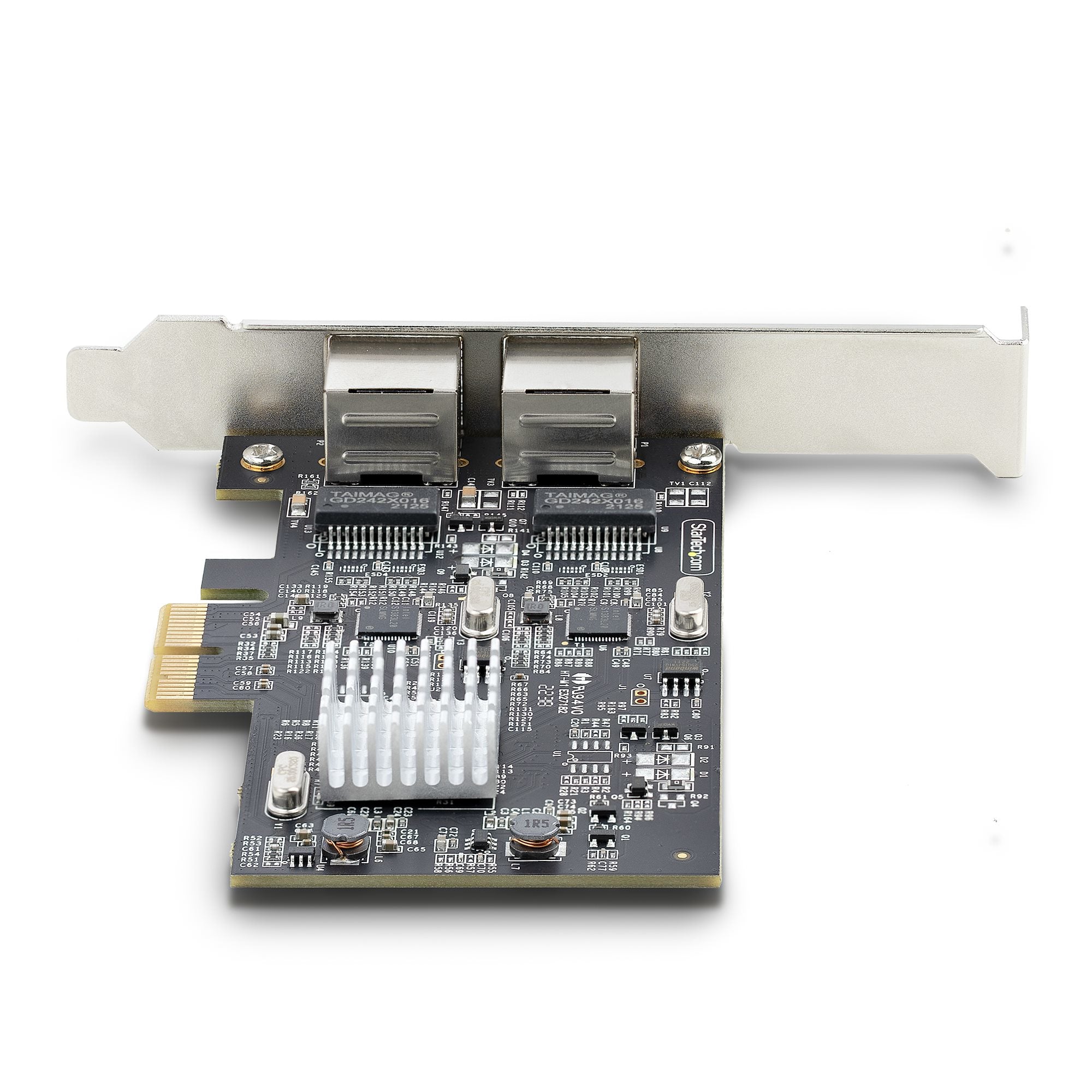 StarTech.com Carte Réseau PCIe à 2 Ports 2,5 Gbps NBASE-T, Intel I225-V - Carte Réseau pour PC - Carte Réseau Ethernet Multi-Gigabit - Carte LAN Serveur PCI Express 2.1 - Interface Ethernet de Bureau