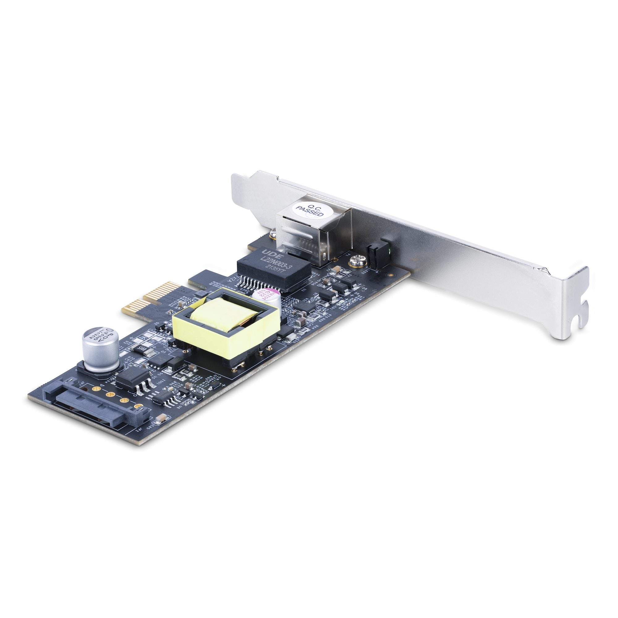 StarTech.com Carte Réseau PoE 2.5Gbps NBASE-T à 1 Port, Intel I225-V, 802.3af/at PoE+ Multi-Gigabit NIC, Adaptateur/Carte Serveur PCIe LAN, Interface Ethernet Alimentée par SATA - Supporte Win/Linux/VMware ESXI