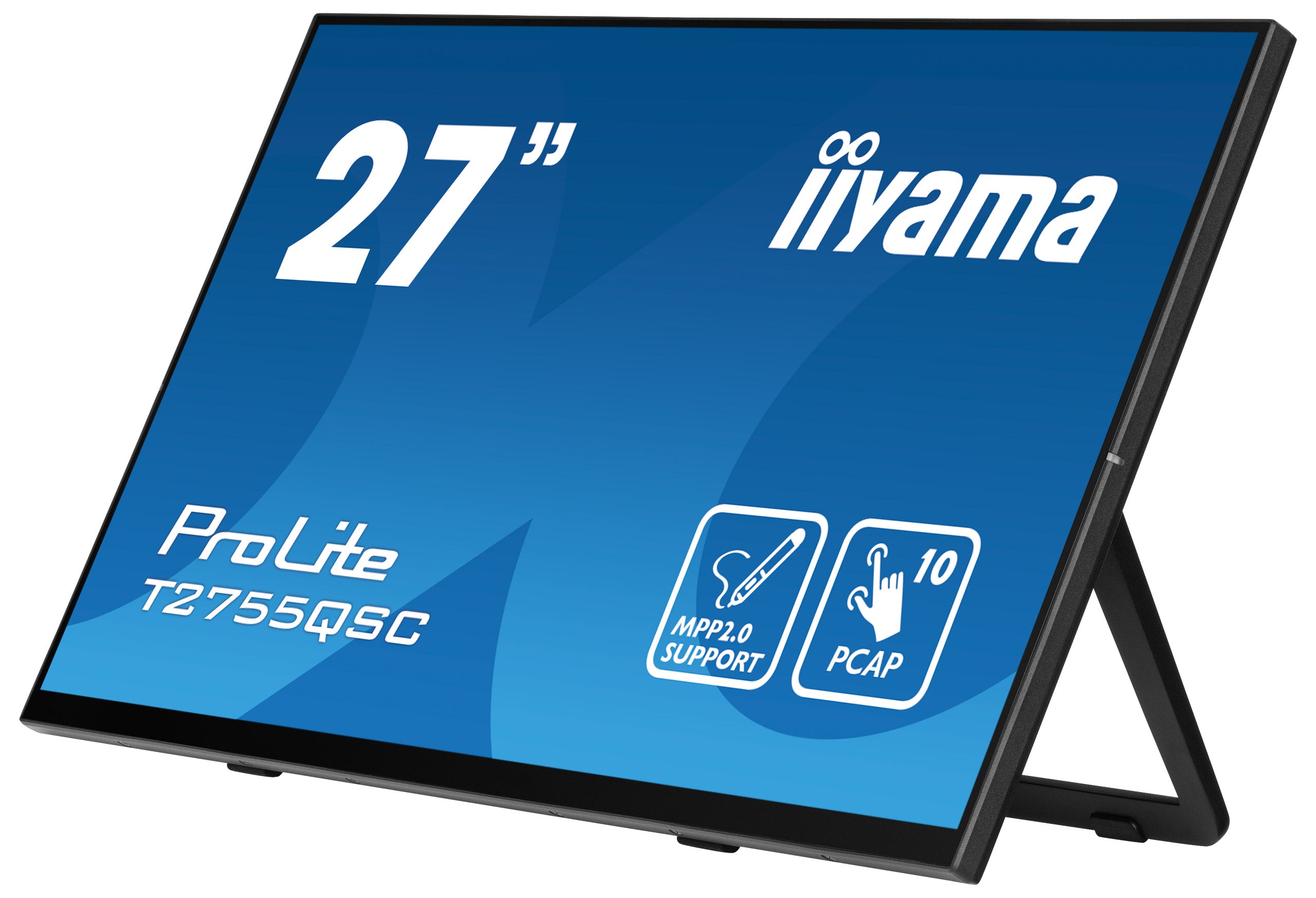 iiyama ProLite T2755QSC-B1 écran plat de PC 68,6 cm (27") 2560 x 1440 pixels Full HD LCD Écran tactile Noir