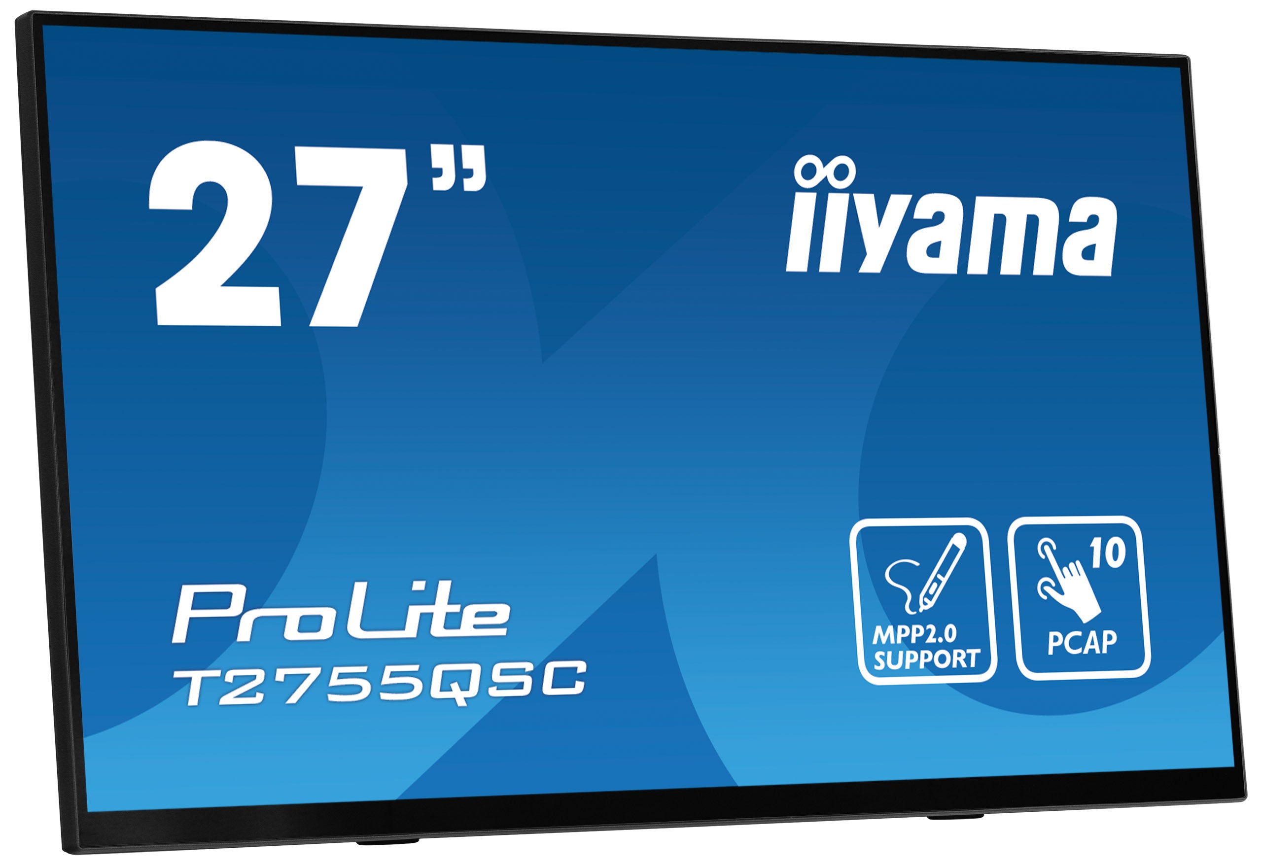 iiyama ProLite T2755QSC-B1 écran plat de PC 68,6 cm (27") 2560 x 1440 pixels Quad HD LCD Écran tactile Noir