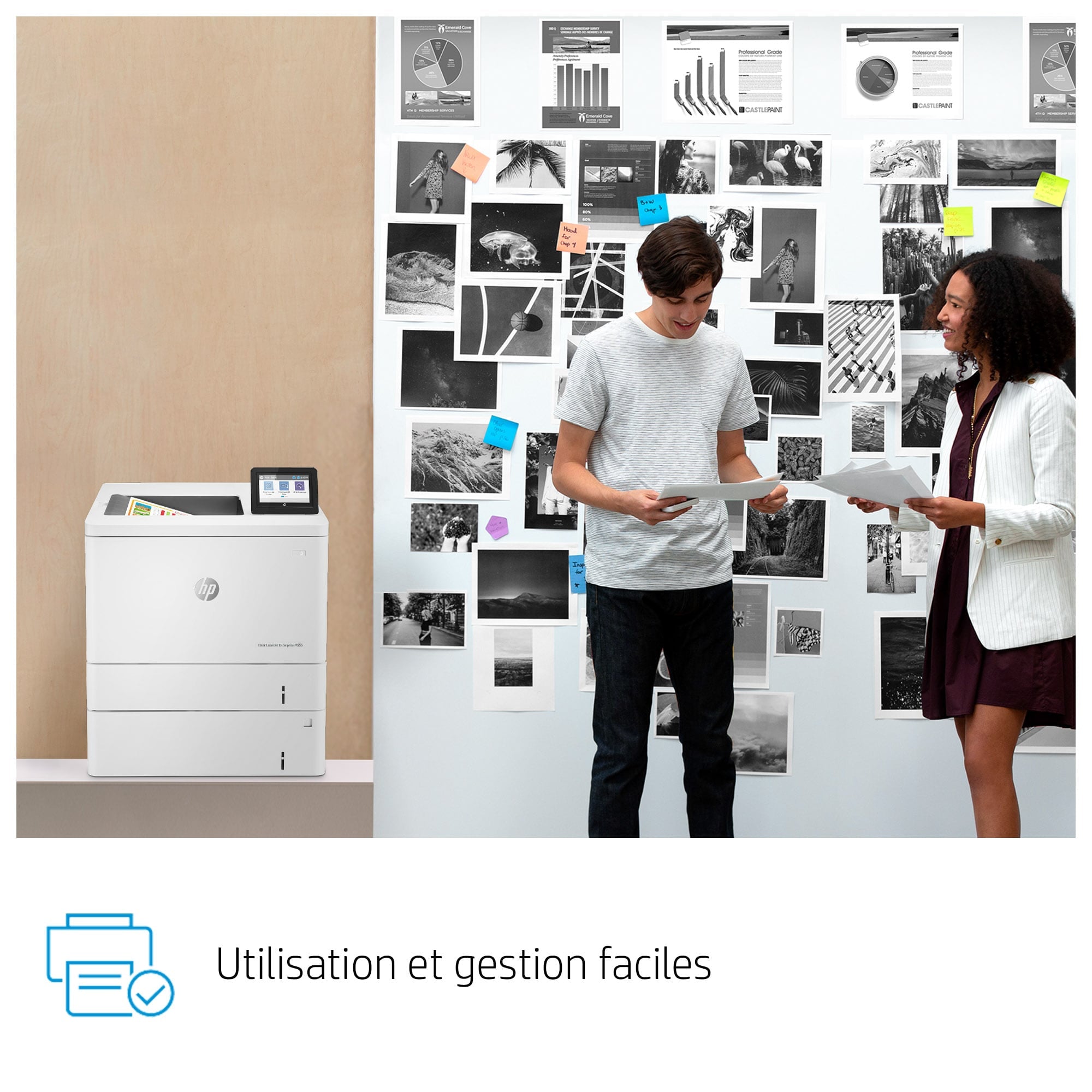 HP Color LaserJet Enterprise M555x, Imprimer, Impression recto-verso