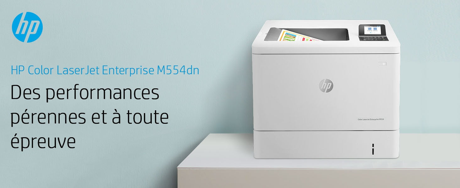 HP Color LaserJet Enterprise Imprimante M554dn, Imprimer, Impression USB en façade; Impression recto-verso