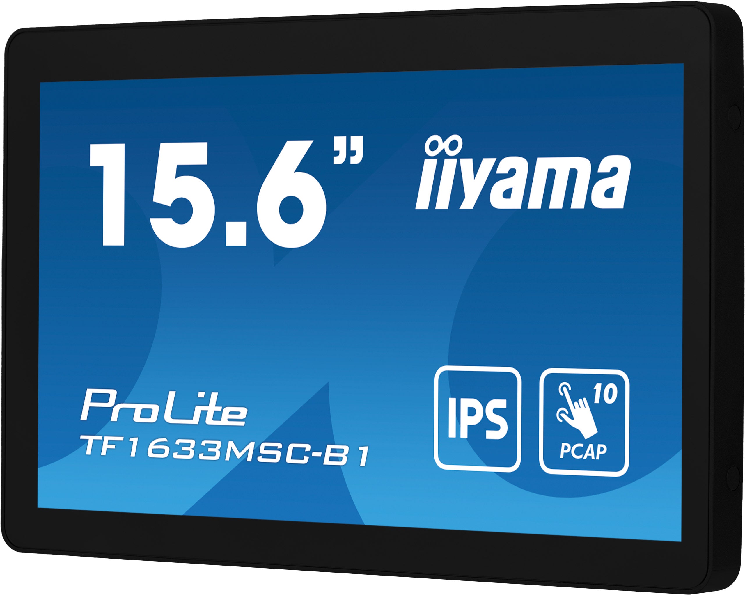 iiyama ProLite TF1633MSC-B1 écran plat de PC 39,6 cm (15.6") 1920 x 1080 pixels Full HD Écran tactile Noir