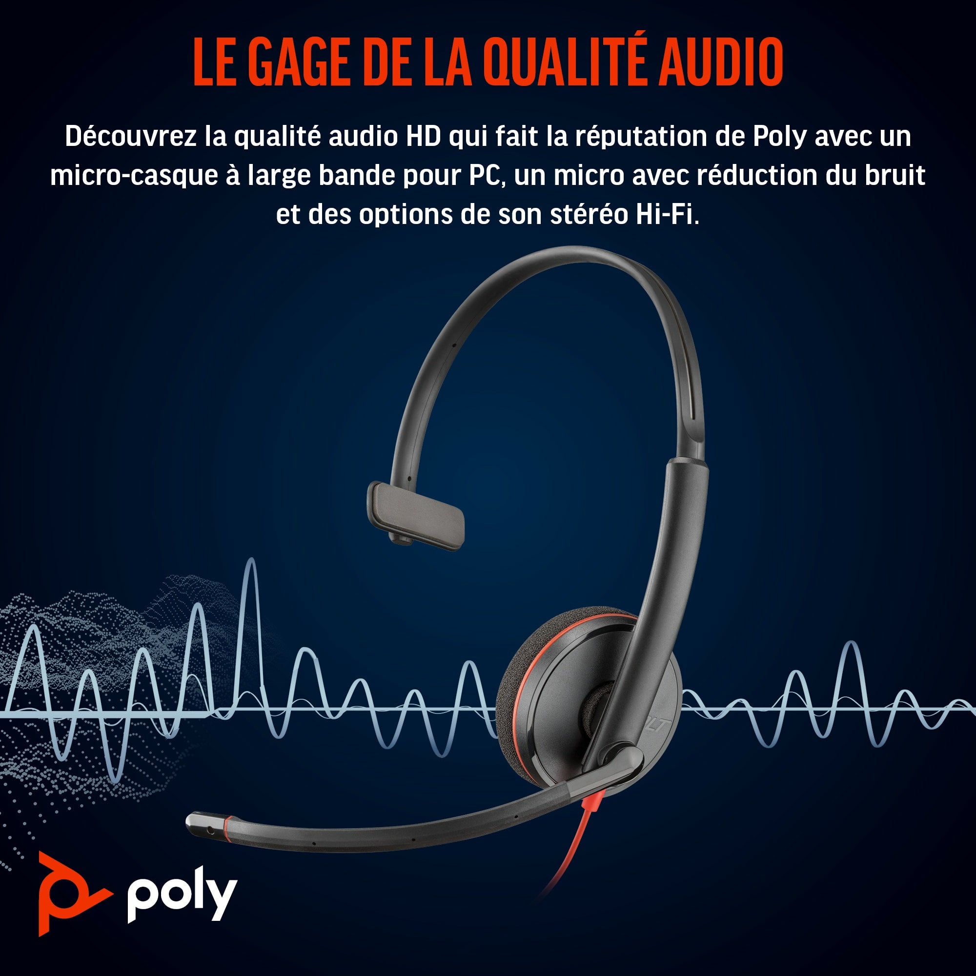 POLY Blackwire C3210 USB-C noir (lot)