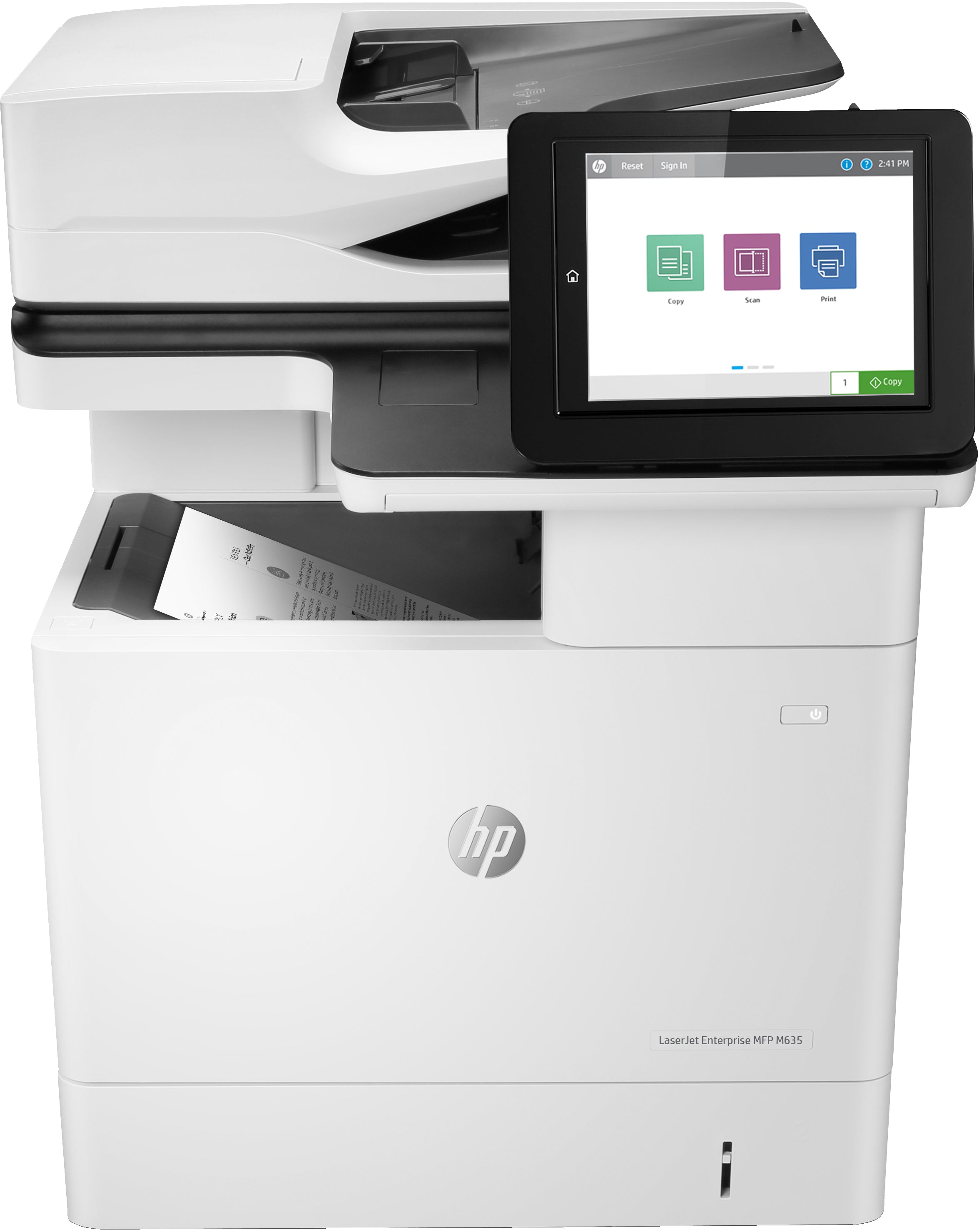 HP LaserJet Enterprise Imprimante multifonction LaserJet M635h Enterprise, Impression, copie, numérisation, télécopie en option, Numérisation vers e-mail; Impression recto-verso; Chargeur automatique de documents de 150 feuilles; Éco-énergétique