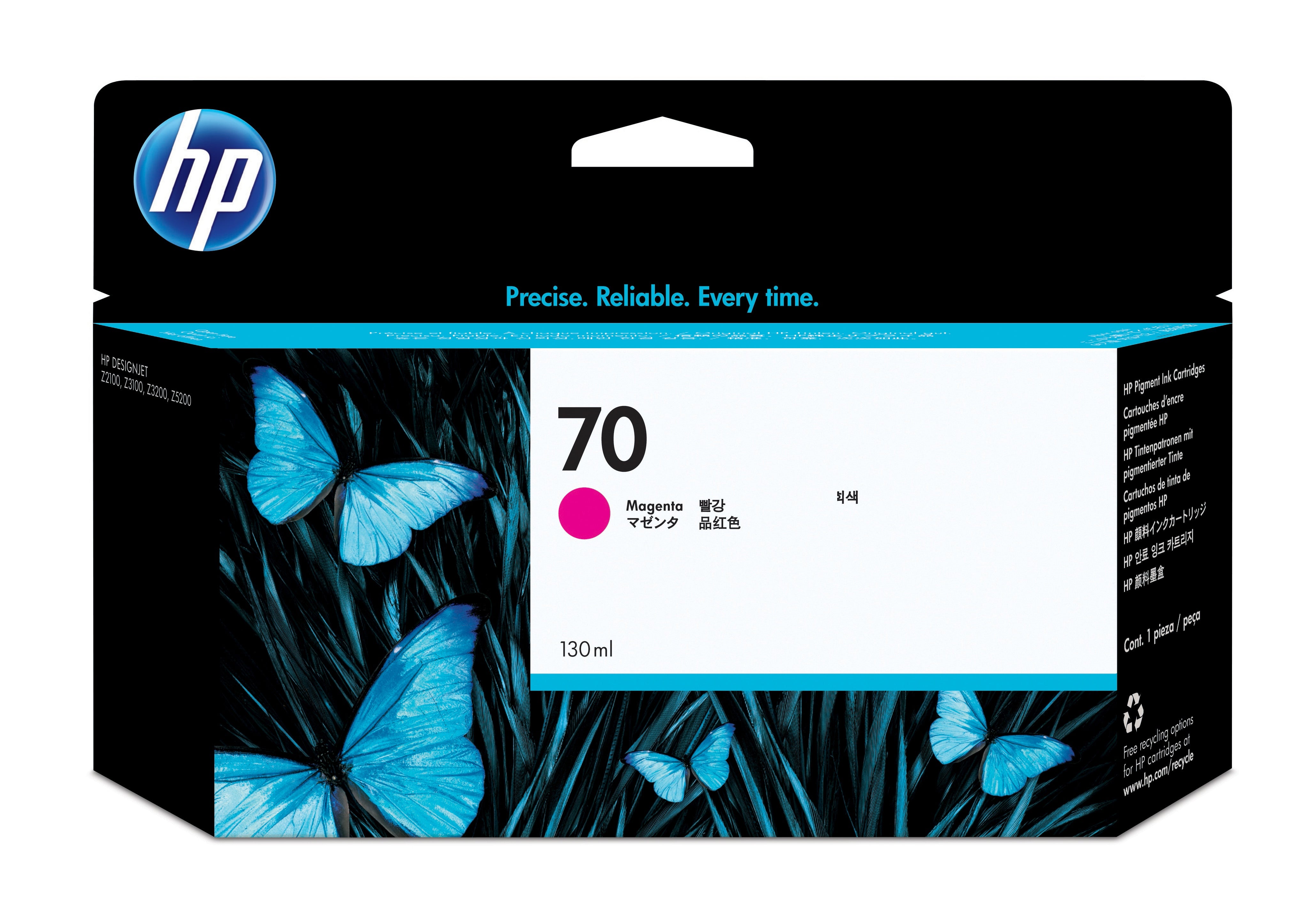HP 70 cartouche d'encre DesignJet magenta, 130 ml