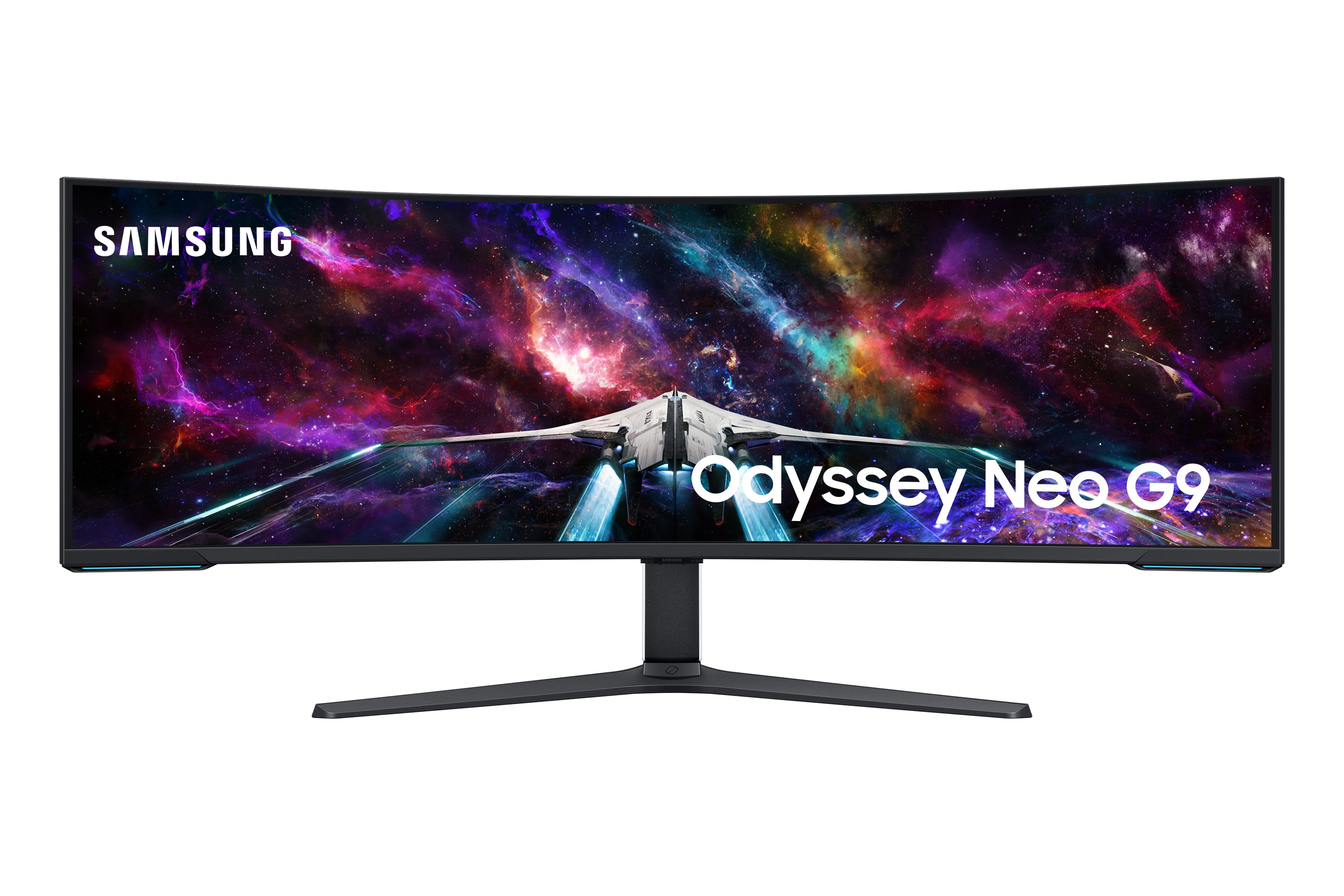 Samsung G95NC LED display 144,8 cm (57") 7680 x 2160 pixels Dual UHD QLED Blanc