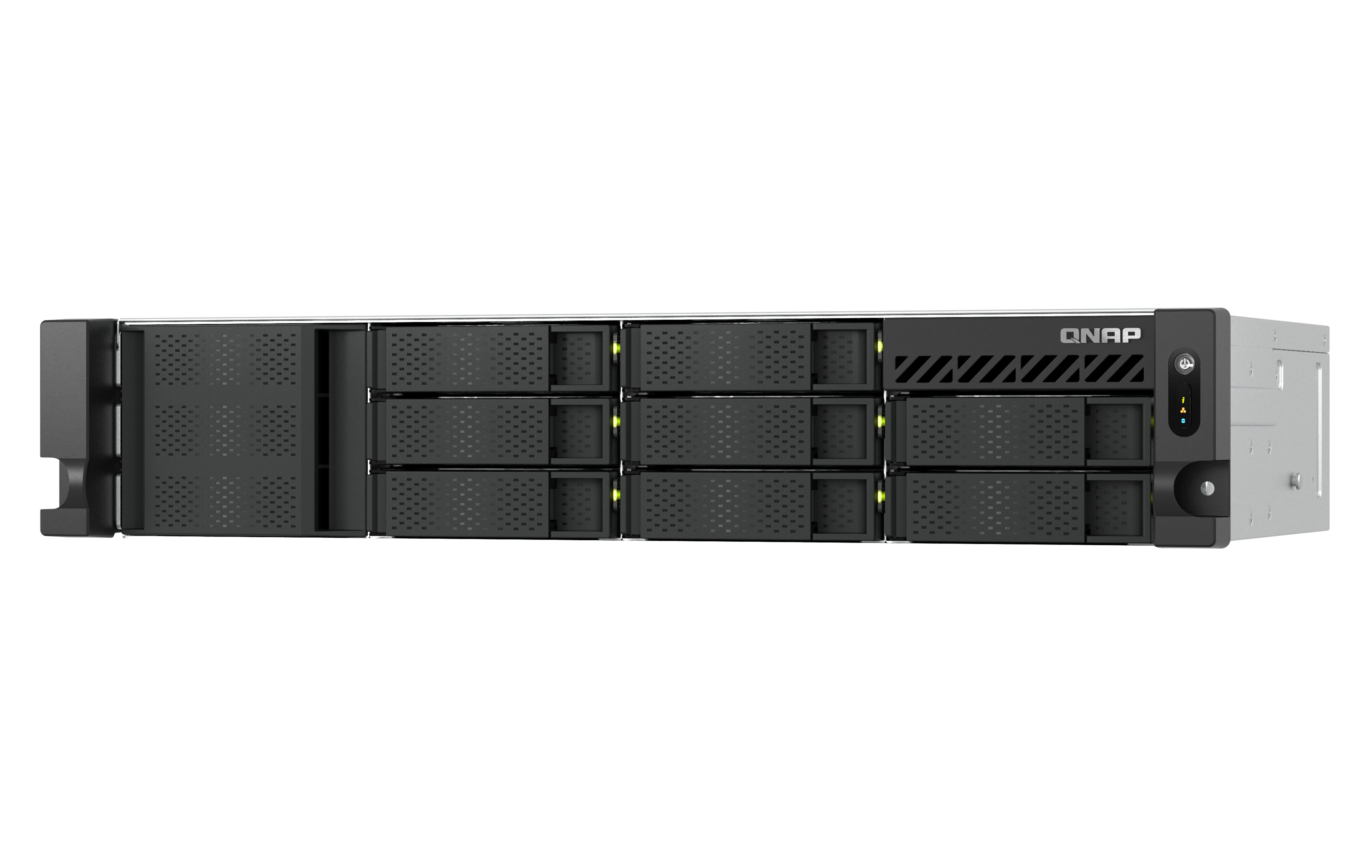 QNAP TS-855EU-RP NAS Rack (2 U) Intel Atom® C5125 8 Go DDR4 0 To QuTS hero Noir