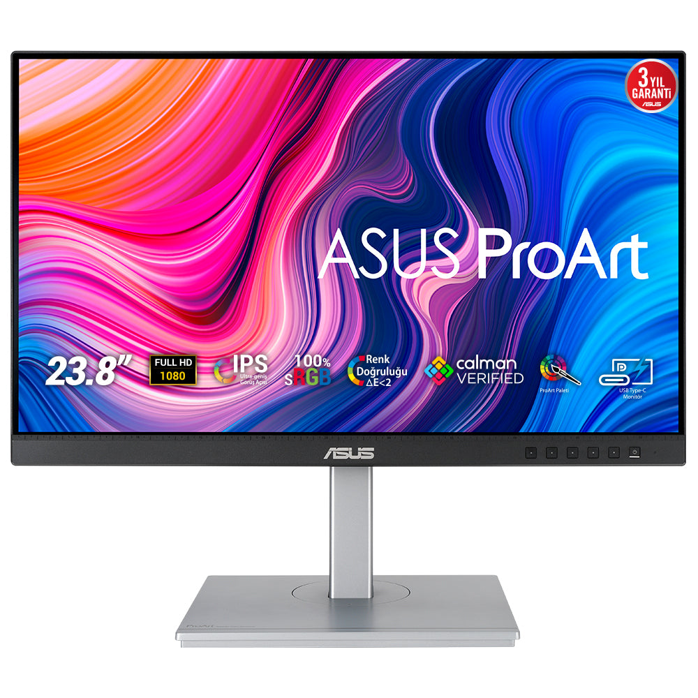 ASUS PA247CV écran plat de PC 60,5 cm (23.8") 1920 x 1080 pixels Full HD LED Noir, Argent
